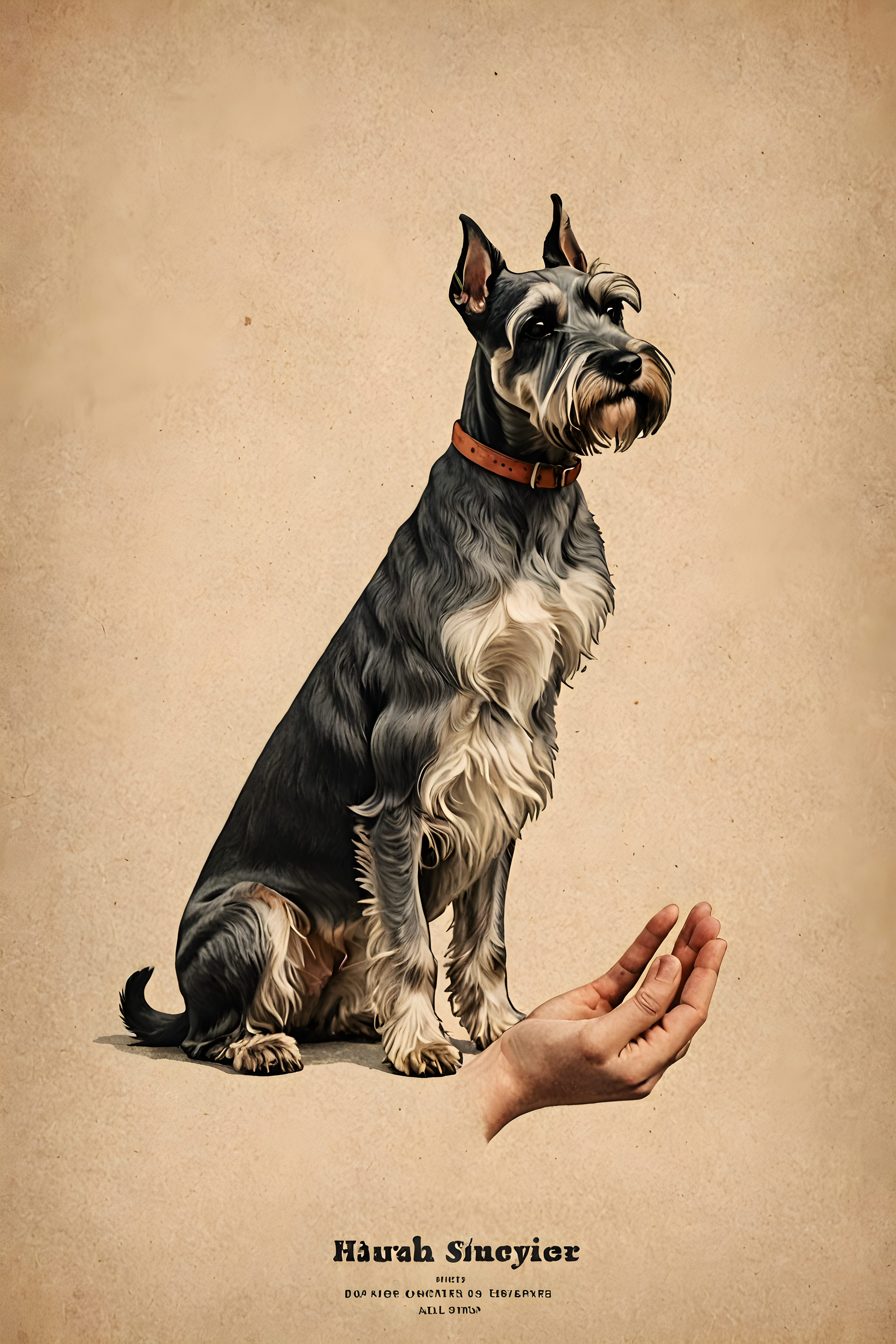 Miniature Schnauzer — Vintage Poster (Aesthetic)