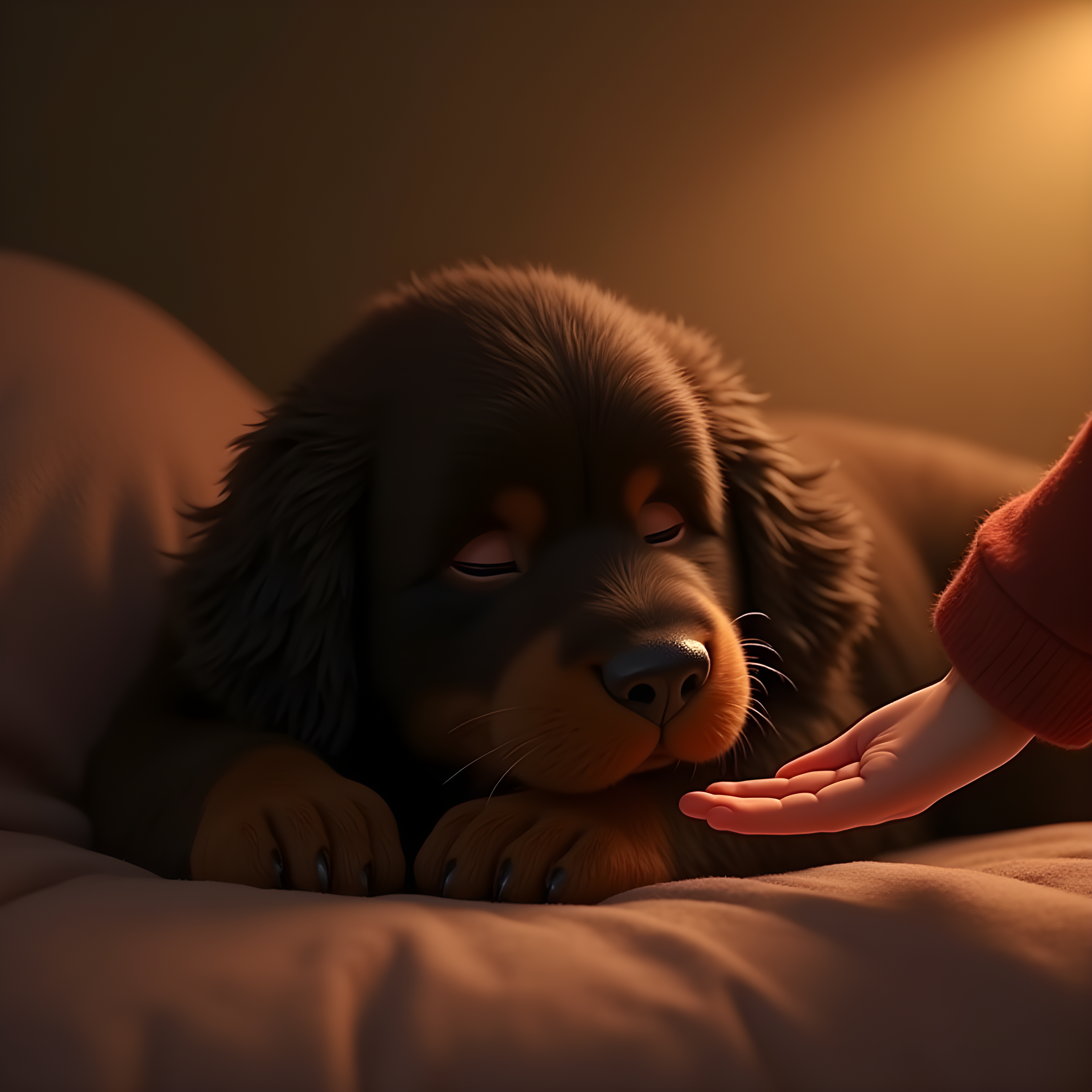 Newfoundland — 3D Render (Sleepy)