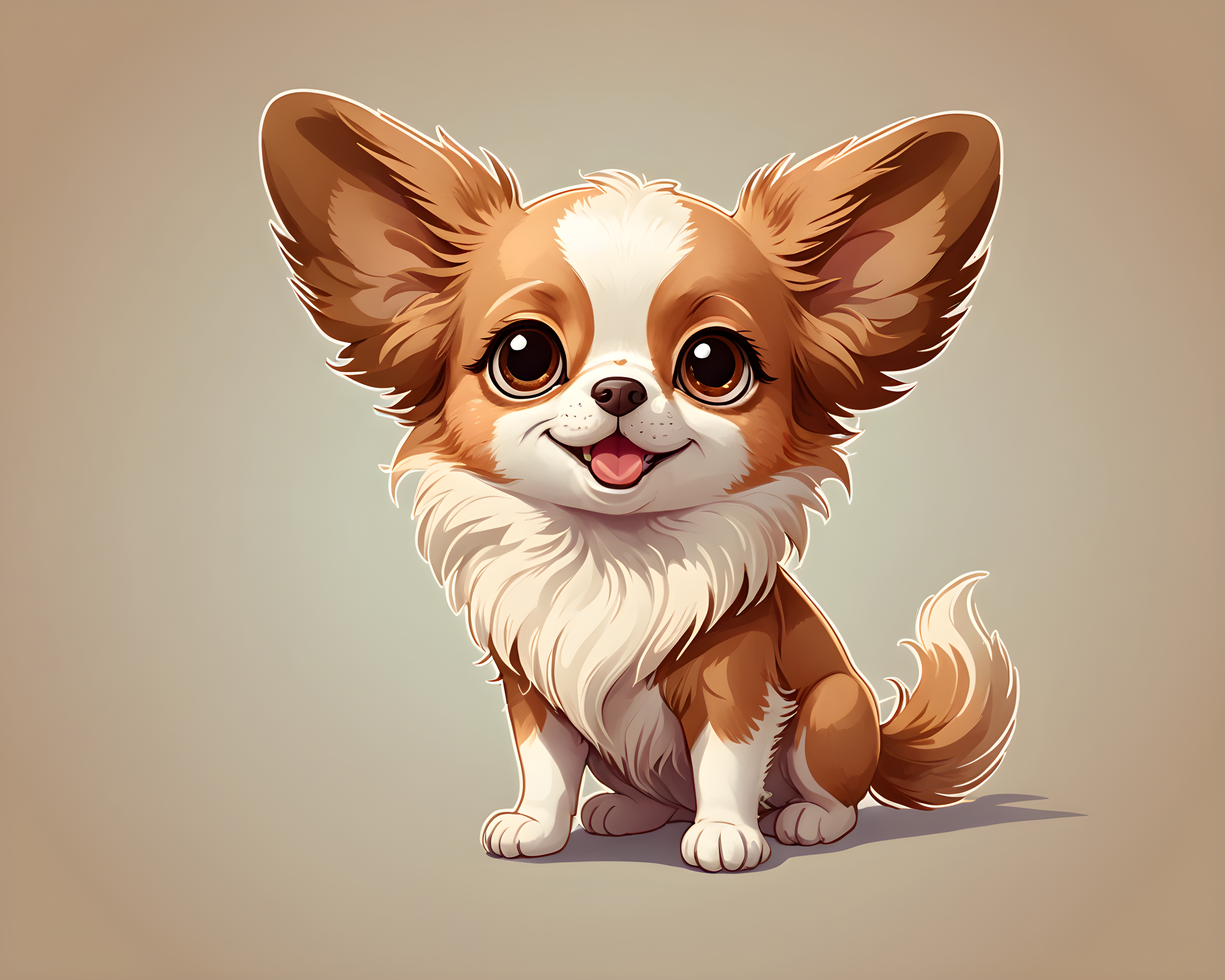 Papillon — Cartoon / Kawaii (Sleepy)