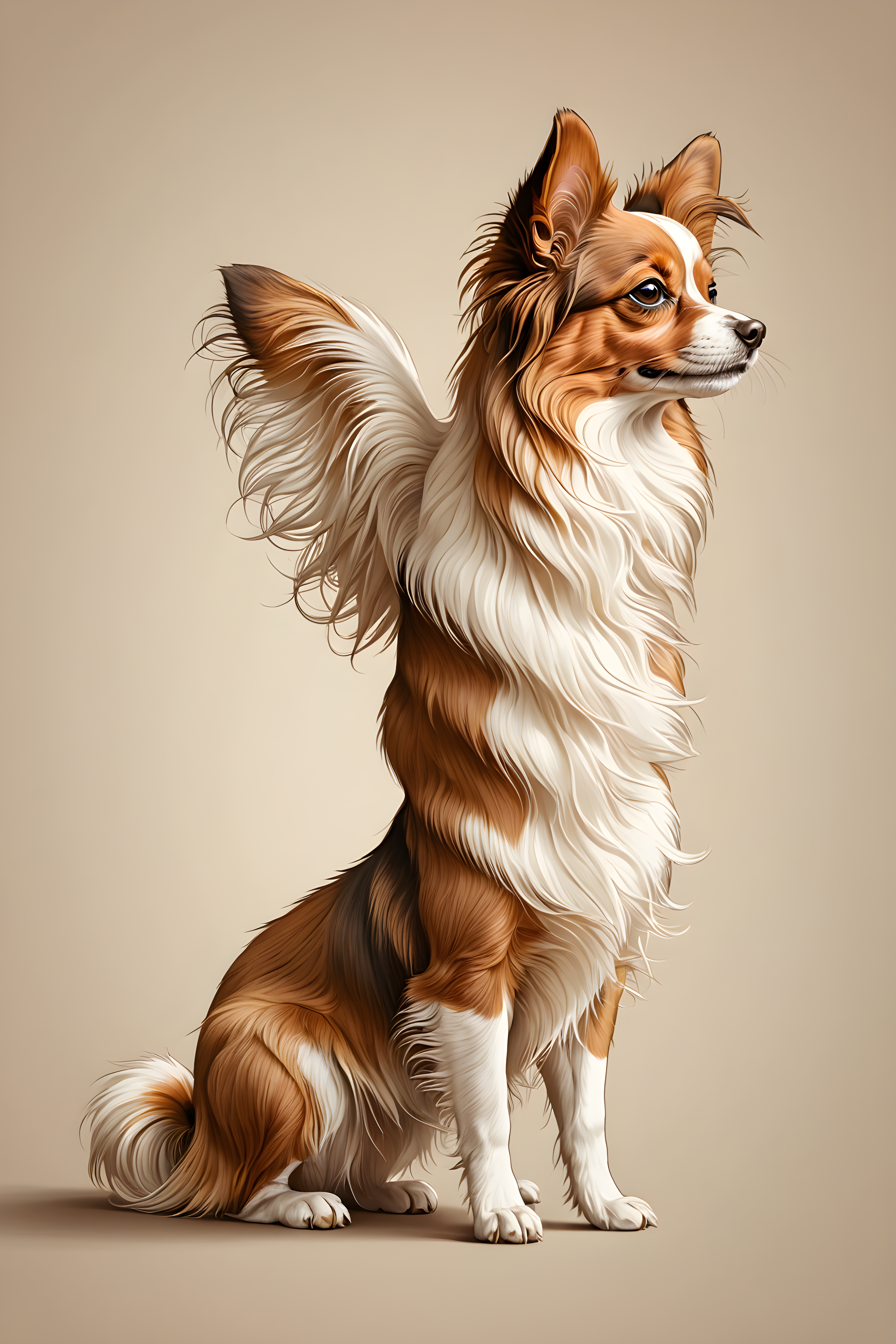 Papillon — Line Art (Romantic)