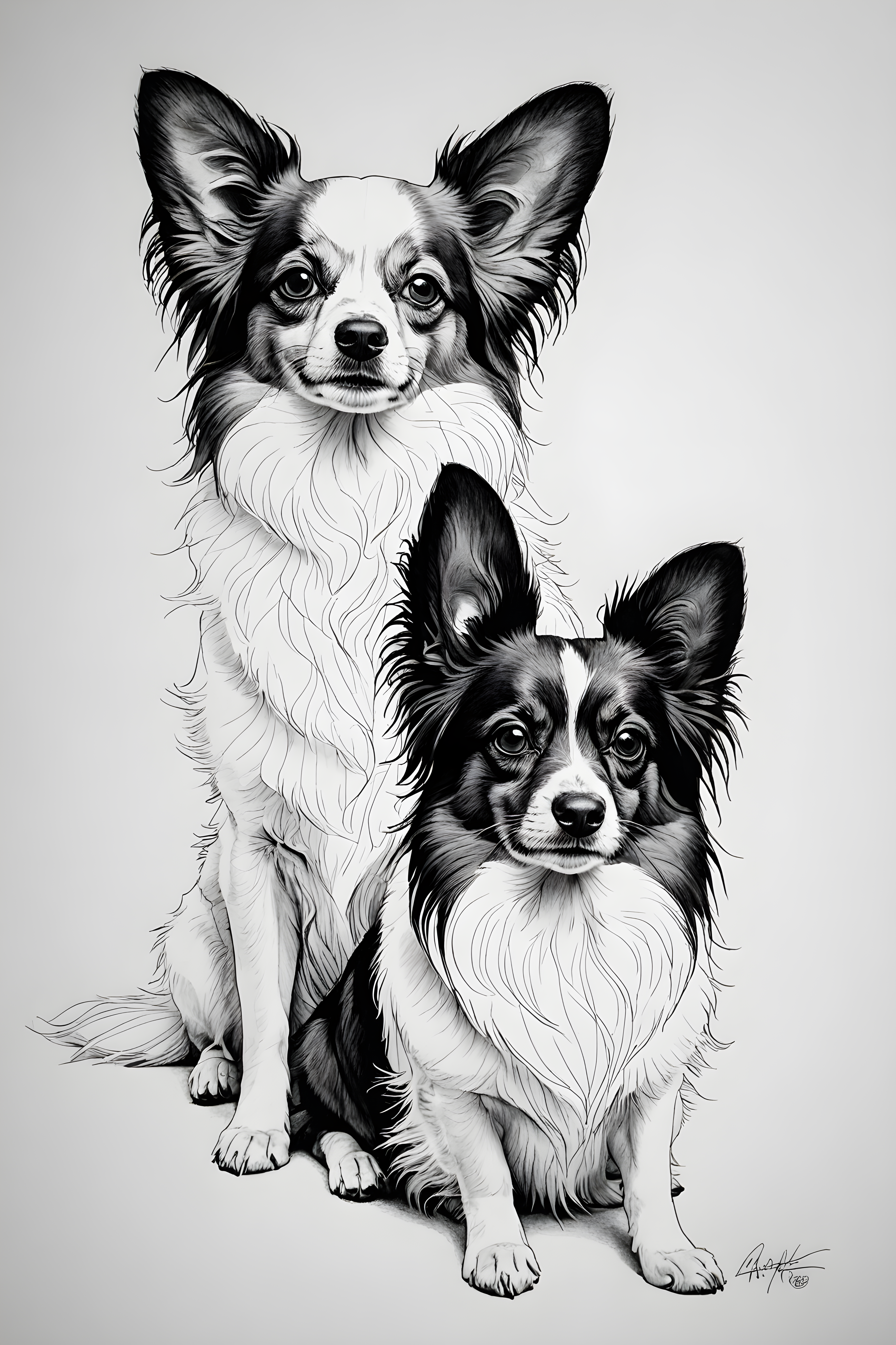 Papillon — Minimalist Line Art (Emotional)