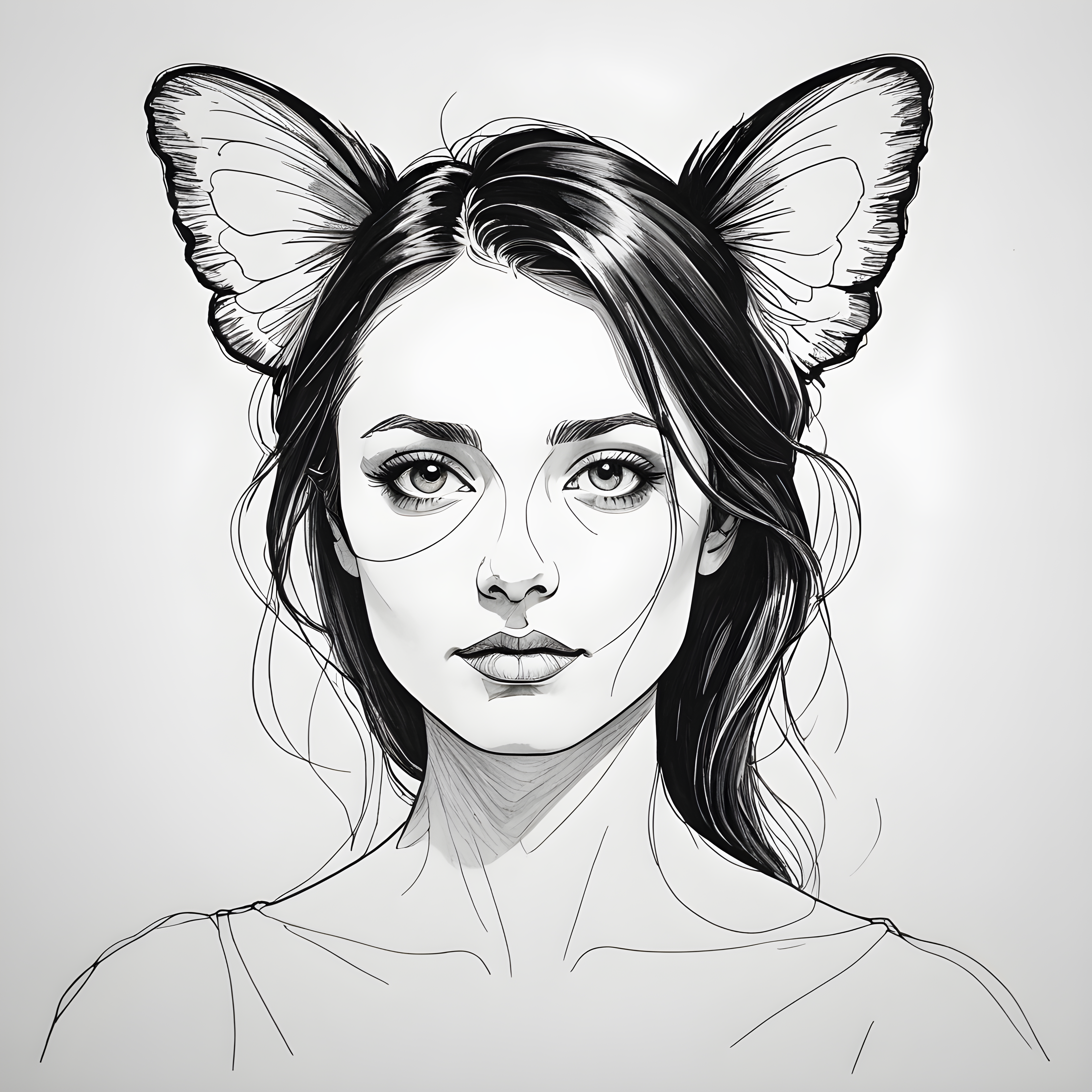 Papillon — Minimalist Line Art (Emotional)