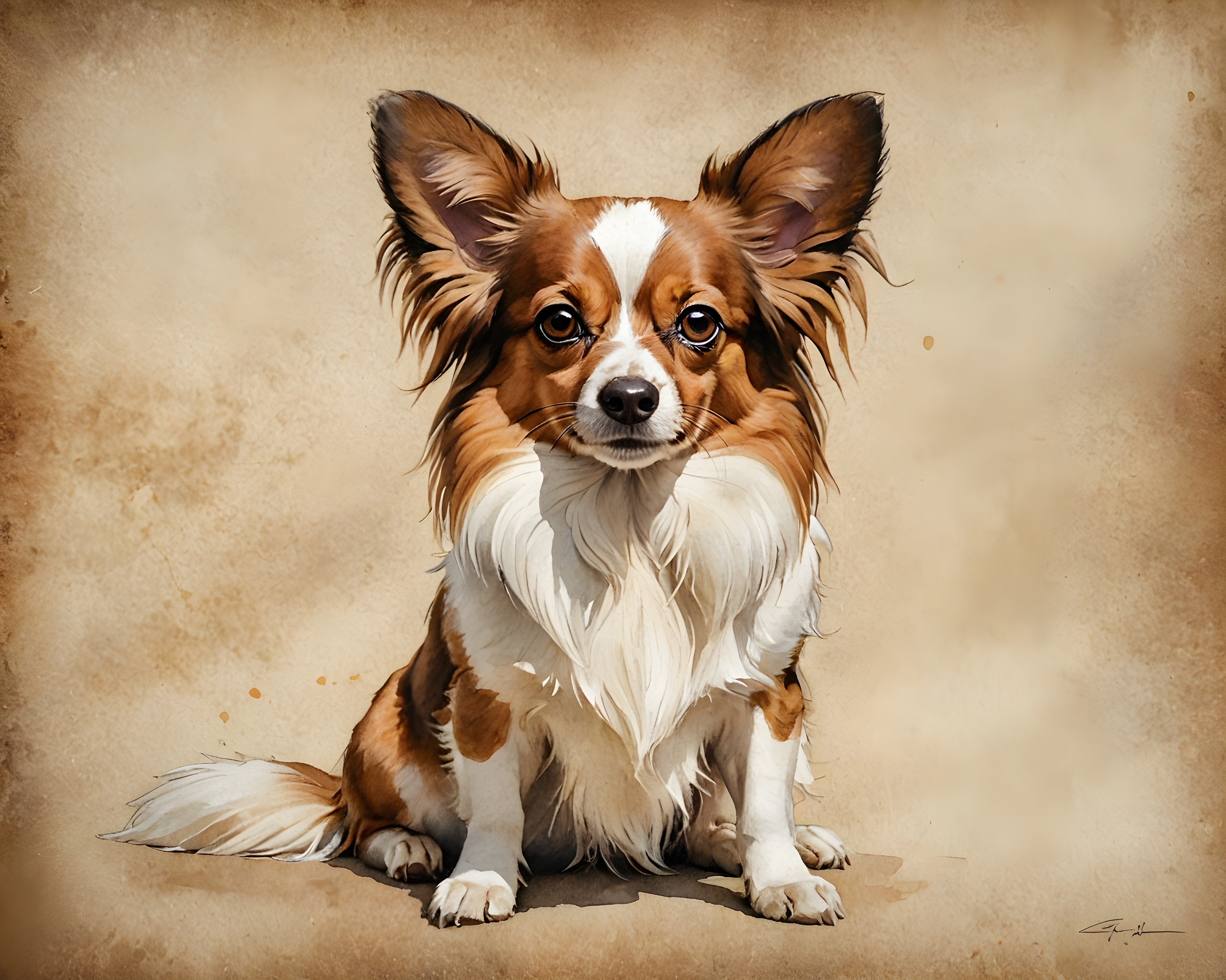 Papillon — Watercolor (Motivational)