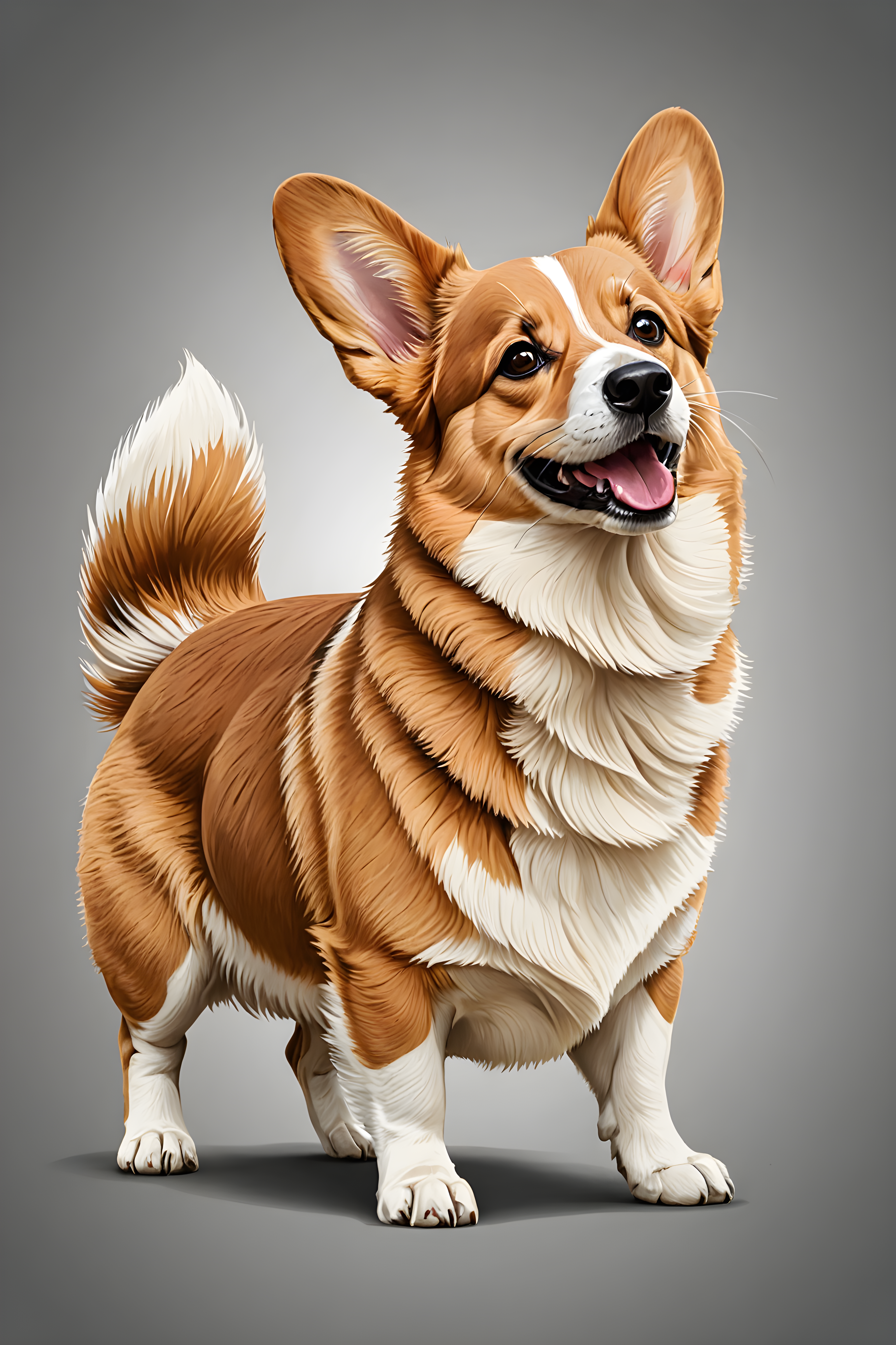 Pembroke Welsh Corgi — Line Art (Playful)