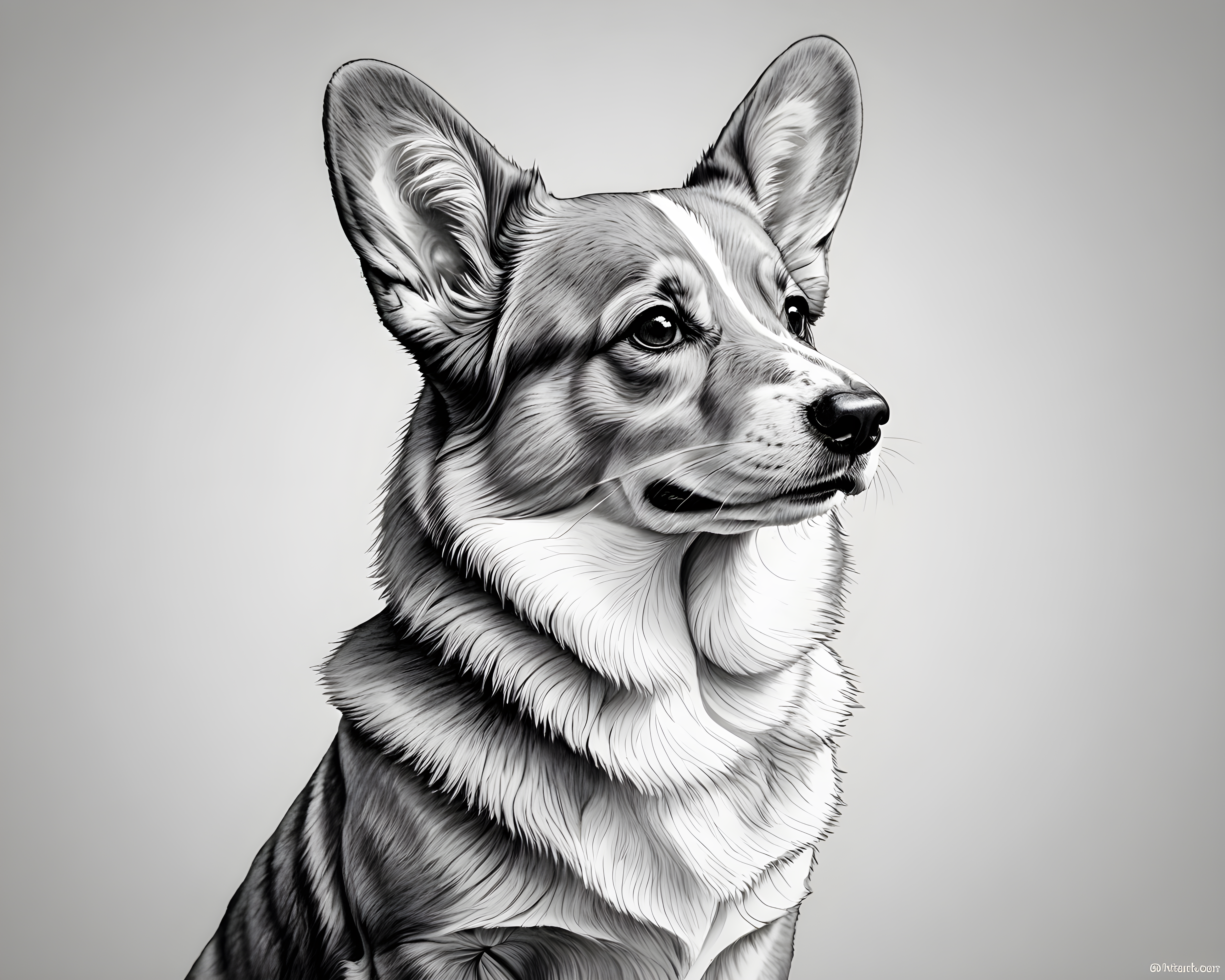 Pembroke Welsh Corgi — Minimalist Line Art (Motivational)