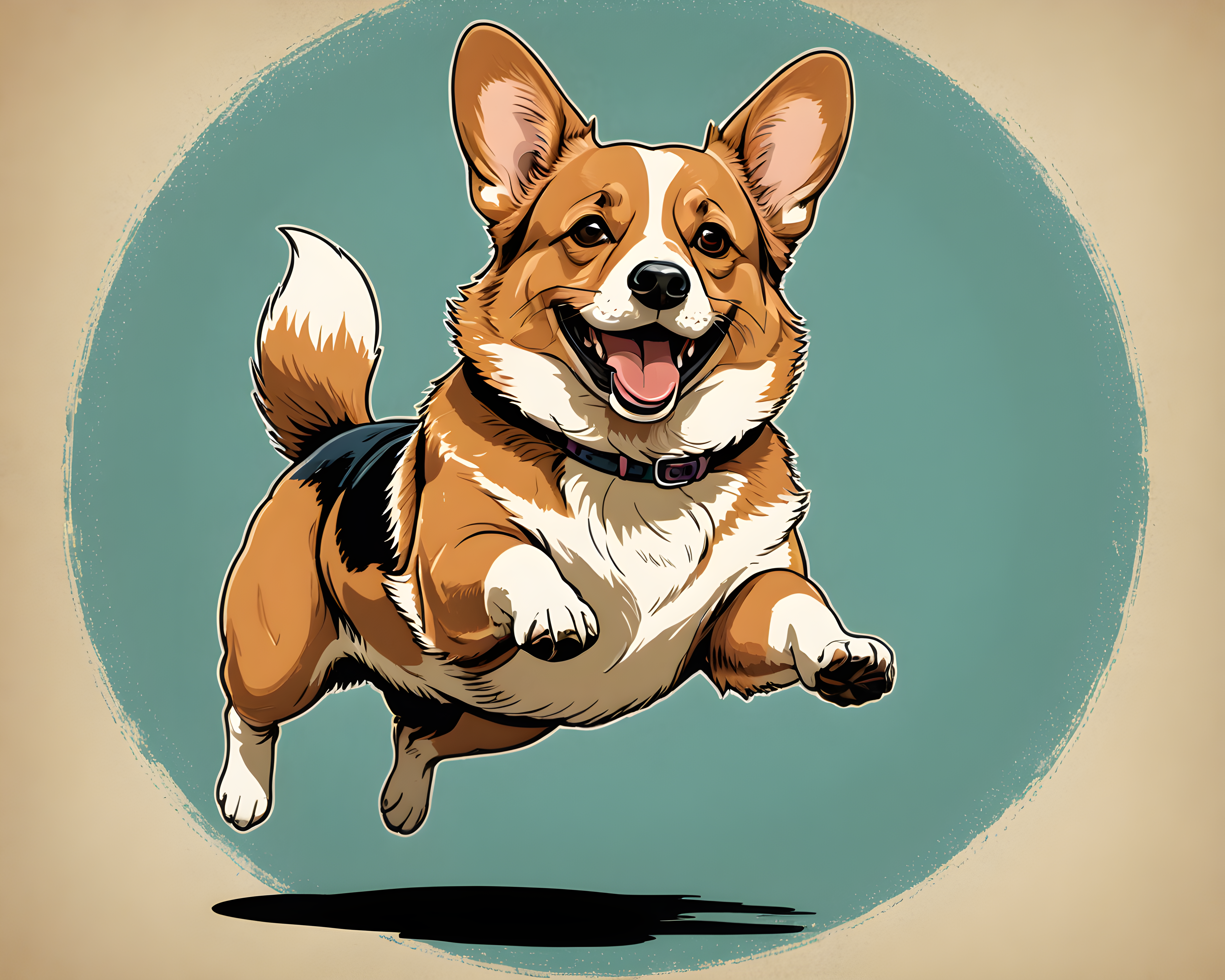 Pembroke Welsh Corgi — Retro (Funny)
