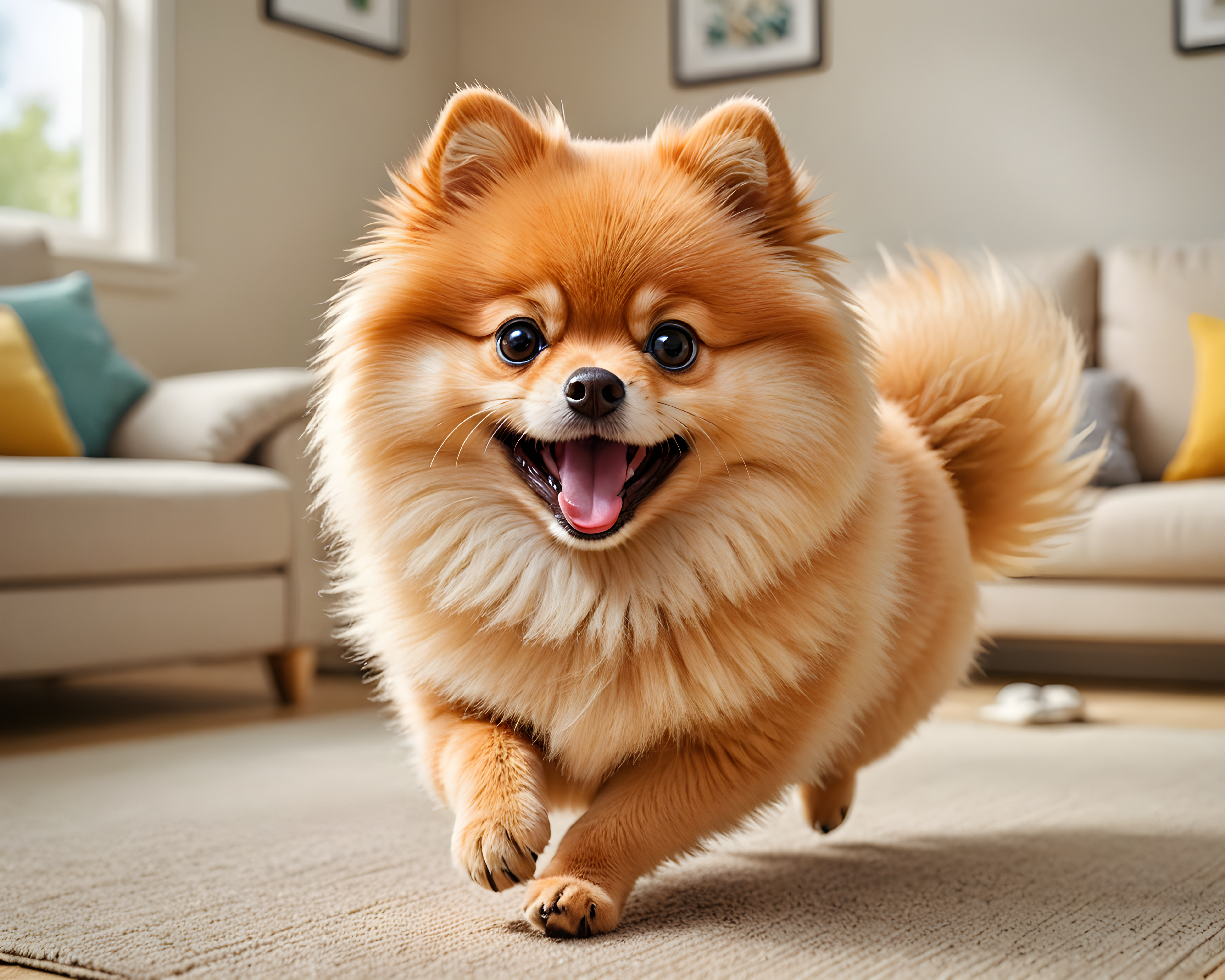 Pomeranian — Cartoon / Kawaii (Happy)