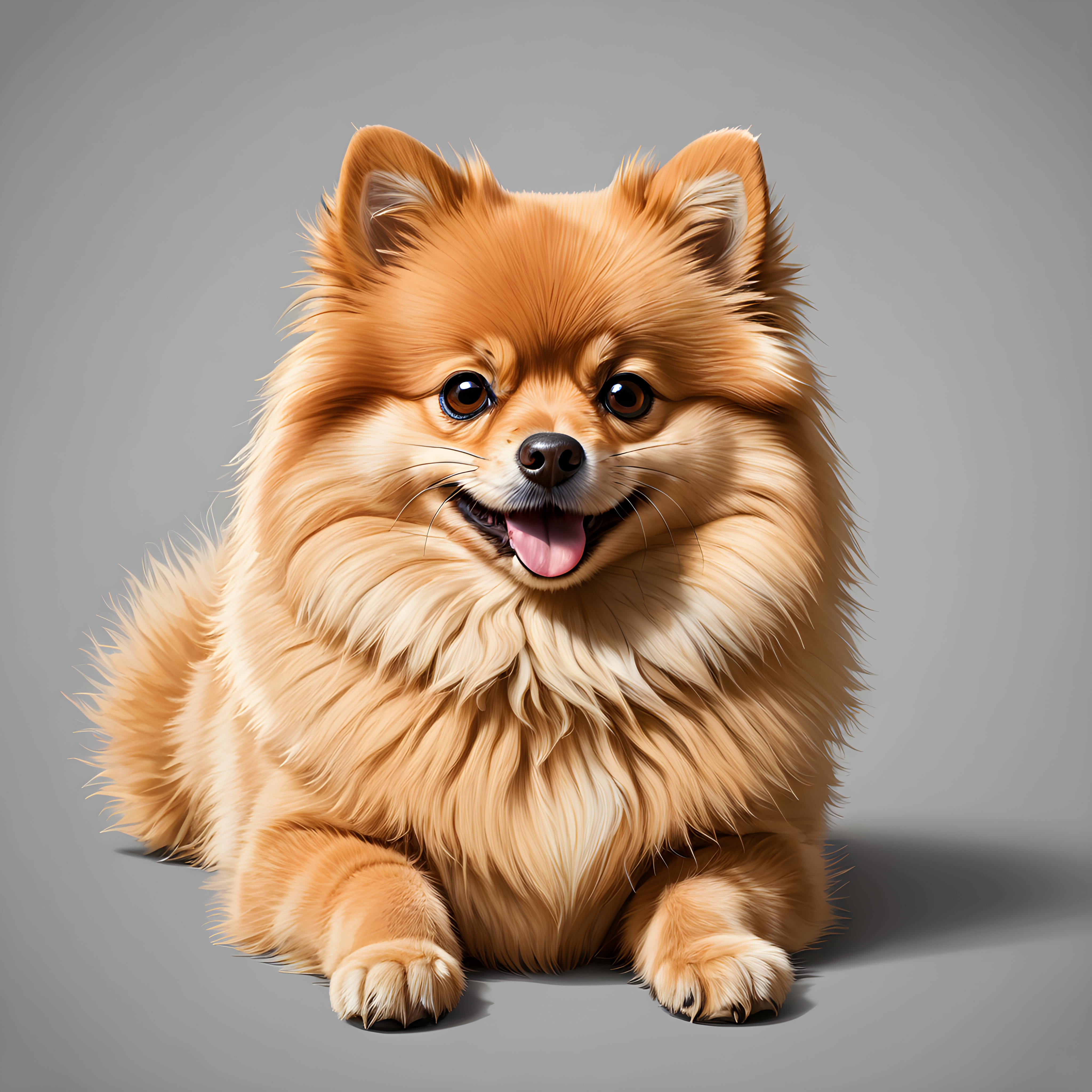 Pomeranian — Line Art (Funny)