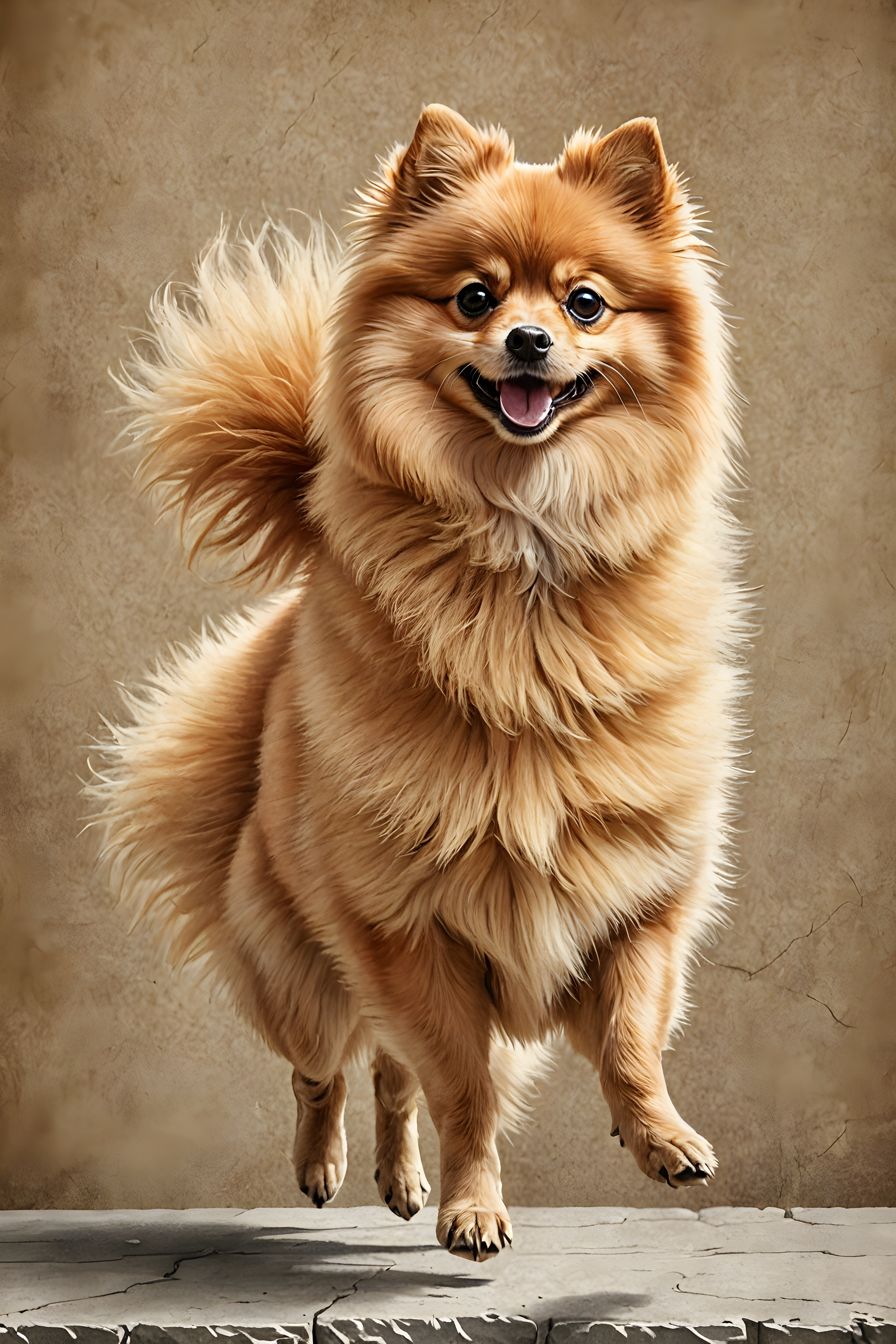 Pomeranian — Pencil Sketch (Luxury)