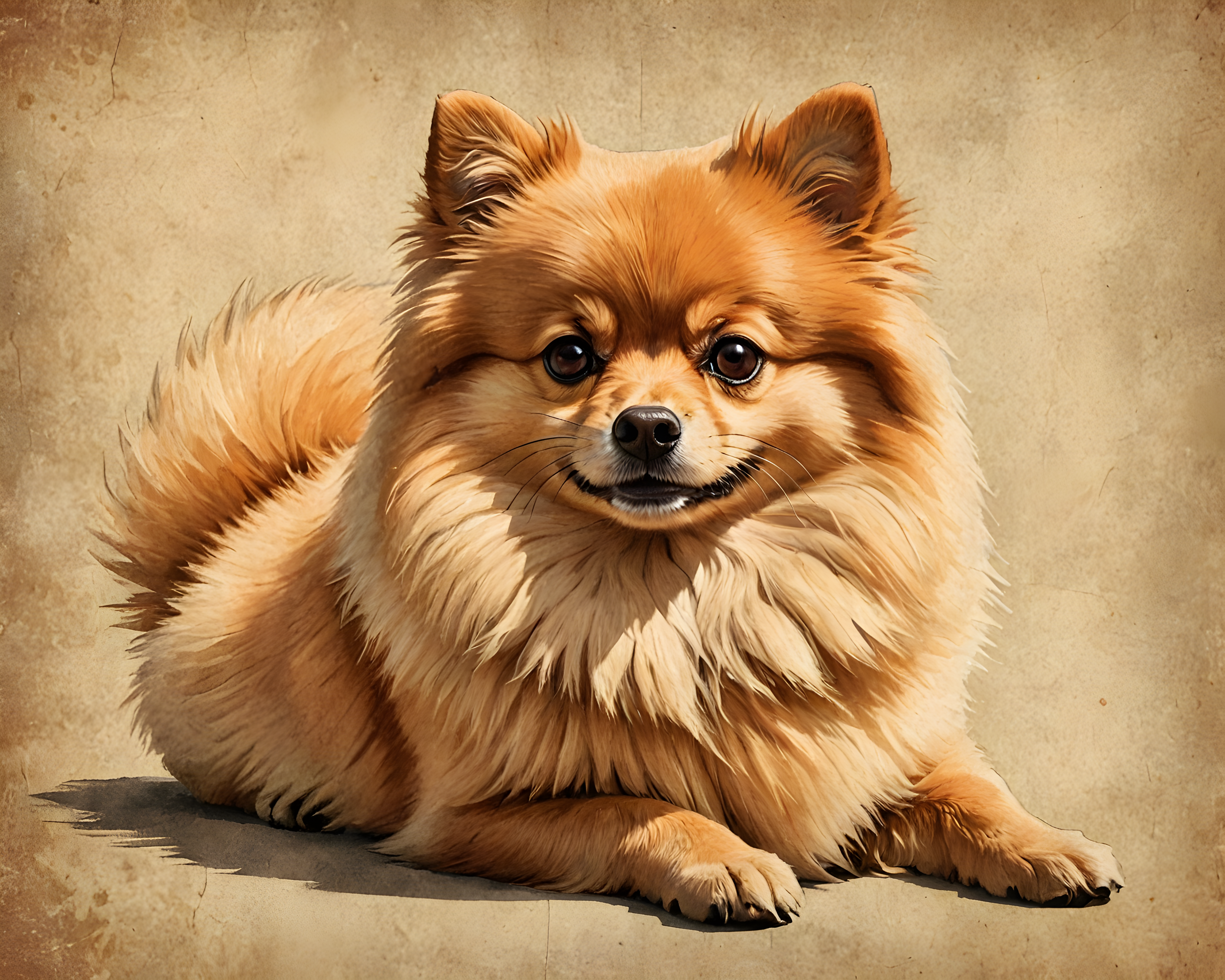 Pomeranian — Vintage Poster (Motivational)