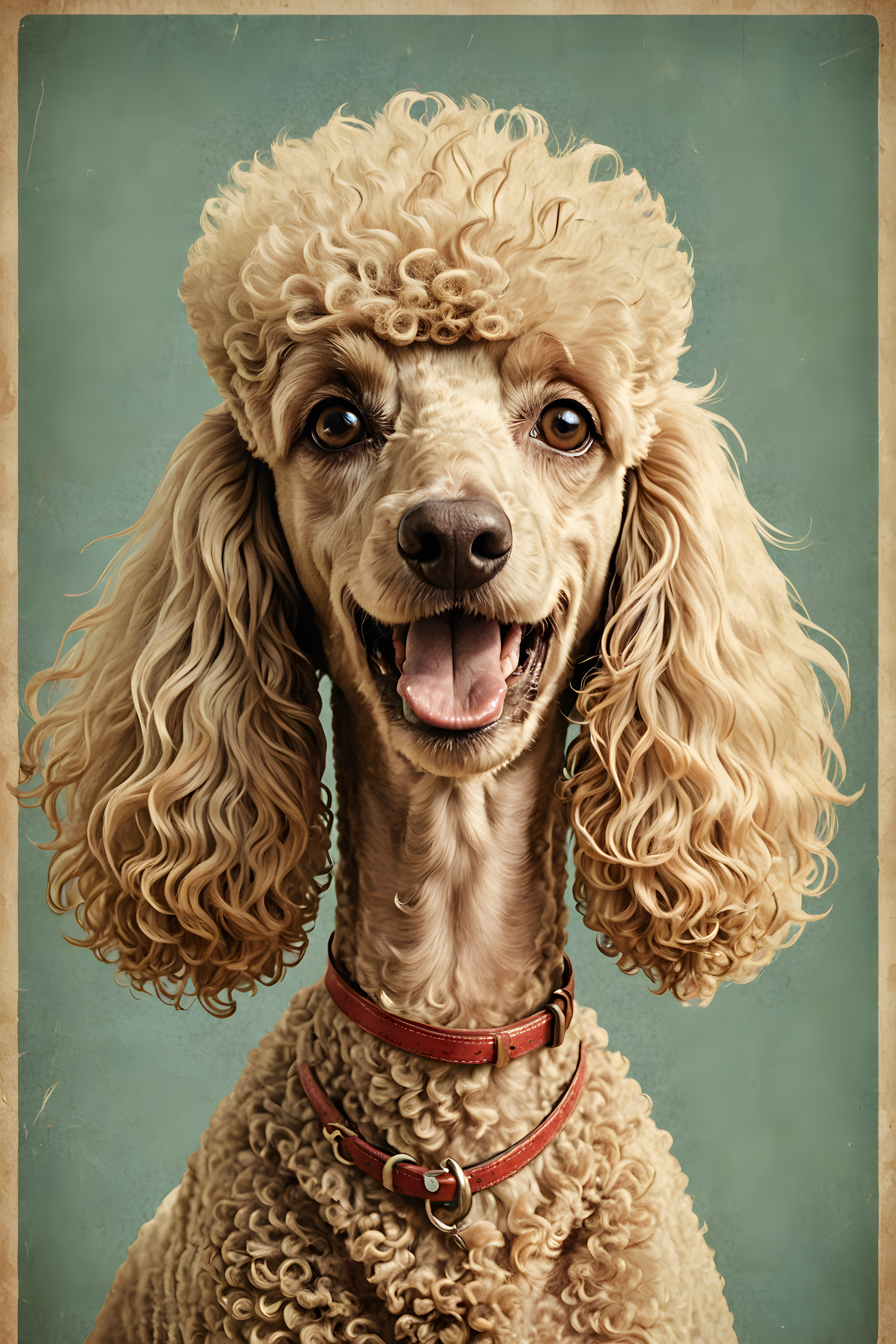 Poodle — Vintage Poster (Funny)