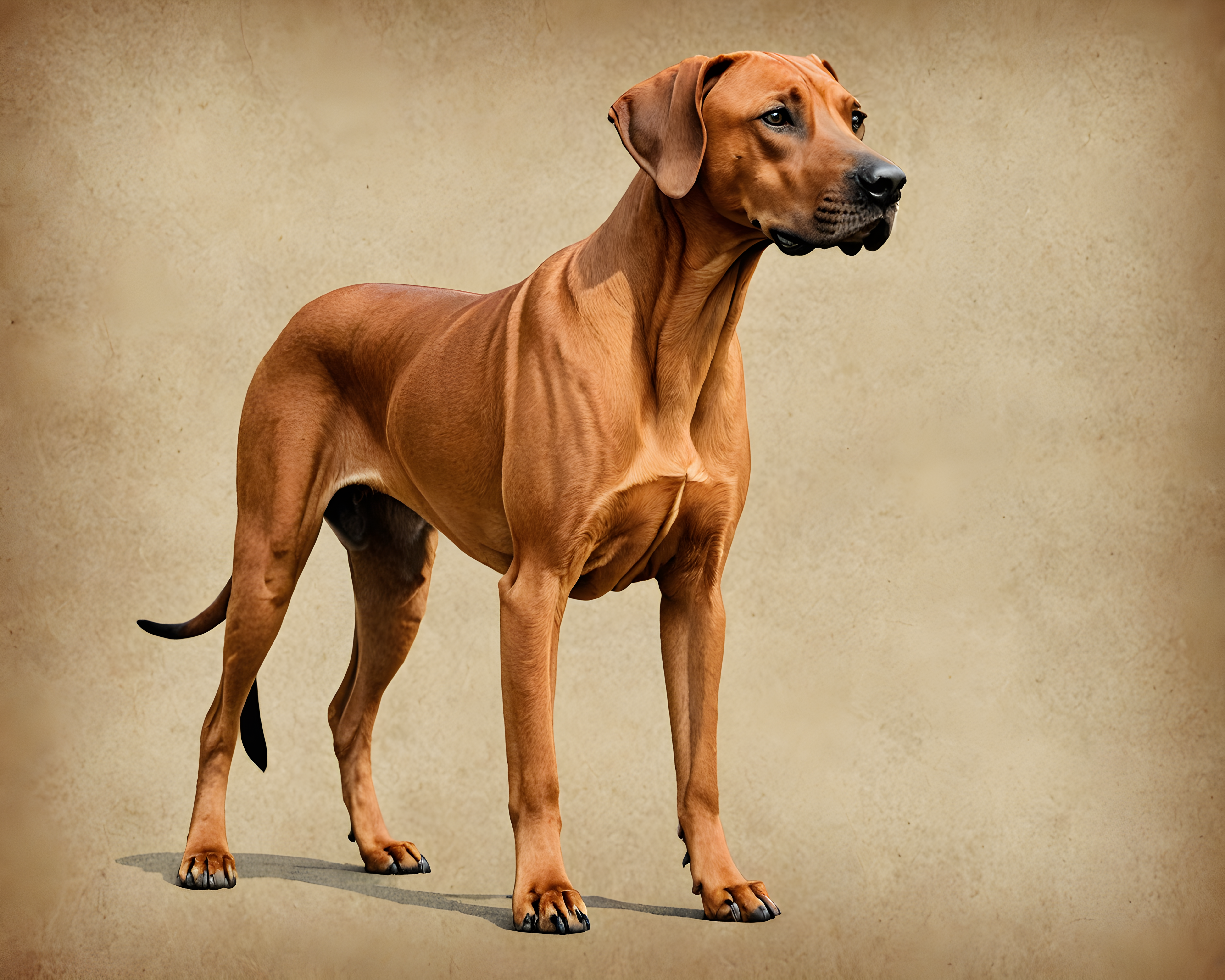 Rhodesian Ridgeback — Retro (Emotional)