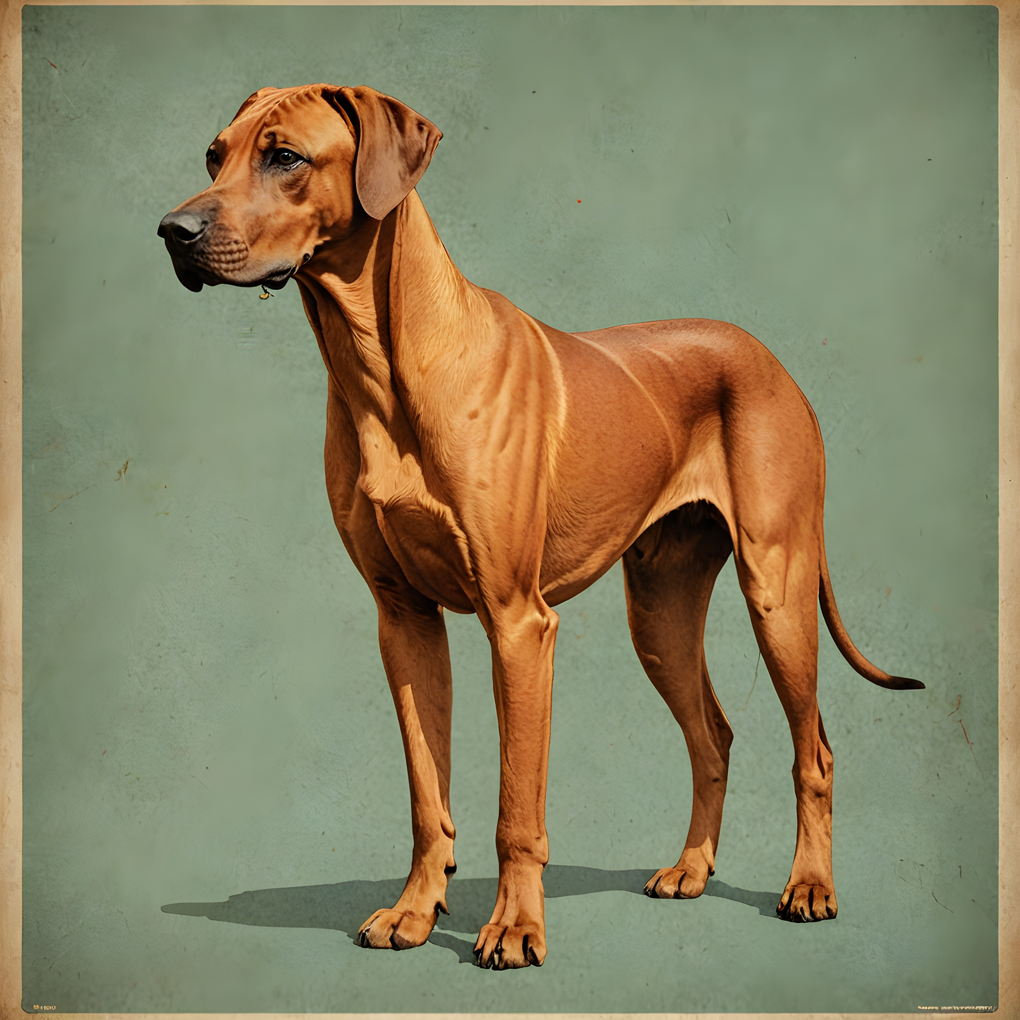 Rhodesian Ridgeback — Vintage Poster (Aesthetic)