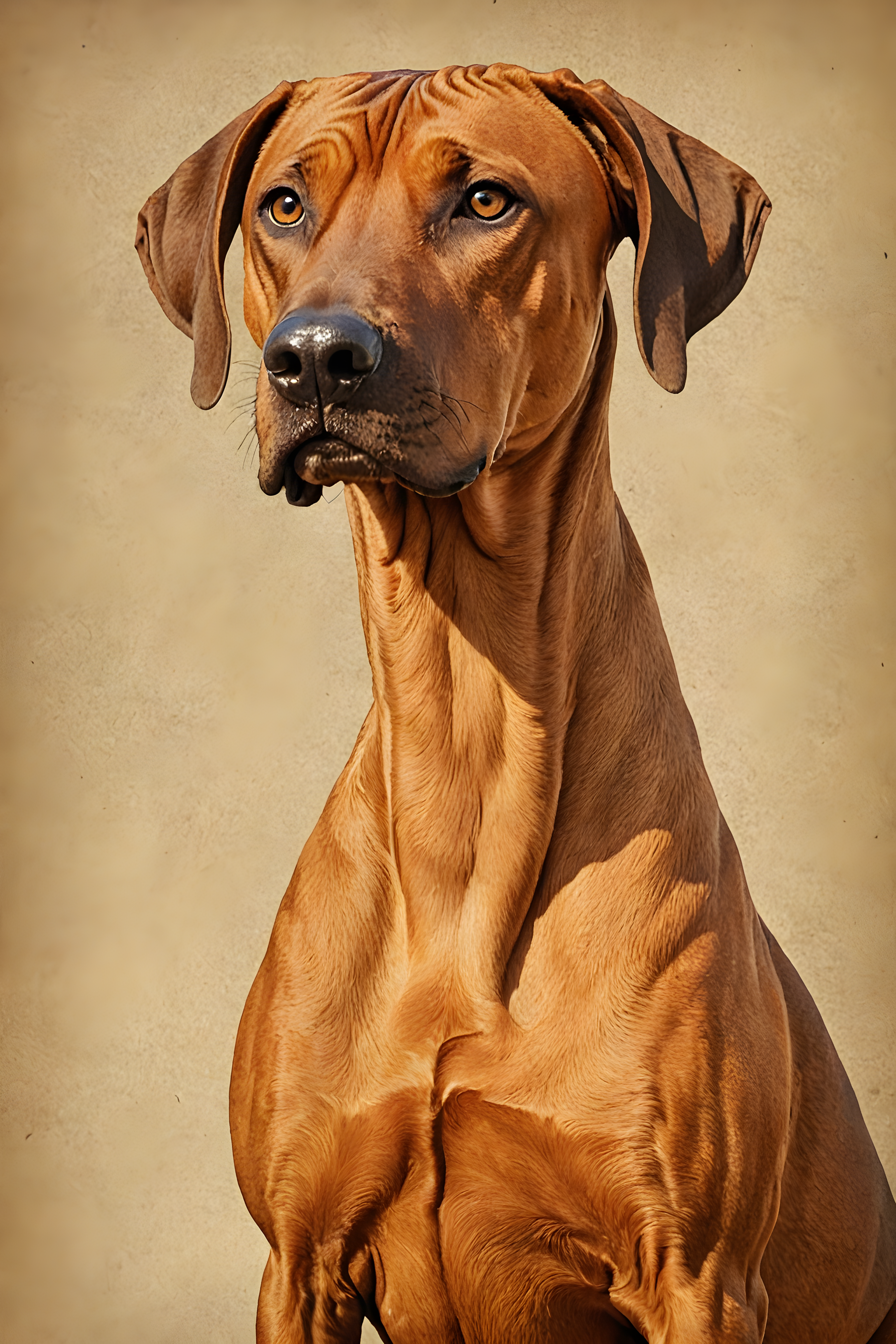 Rhodesian Ridgeback — Vintage Poster (Funny)