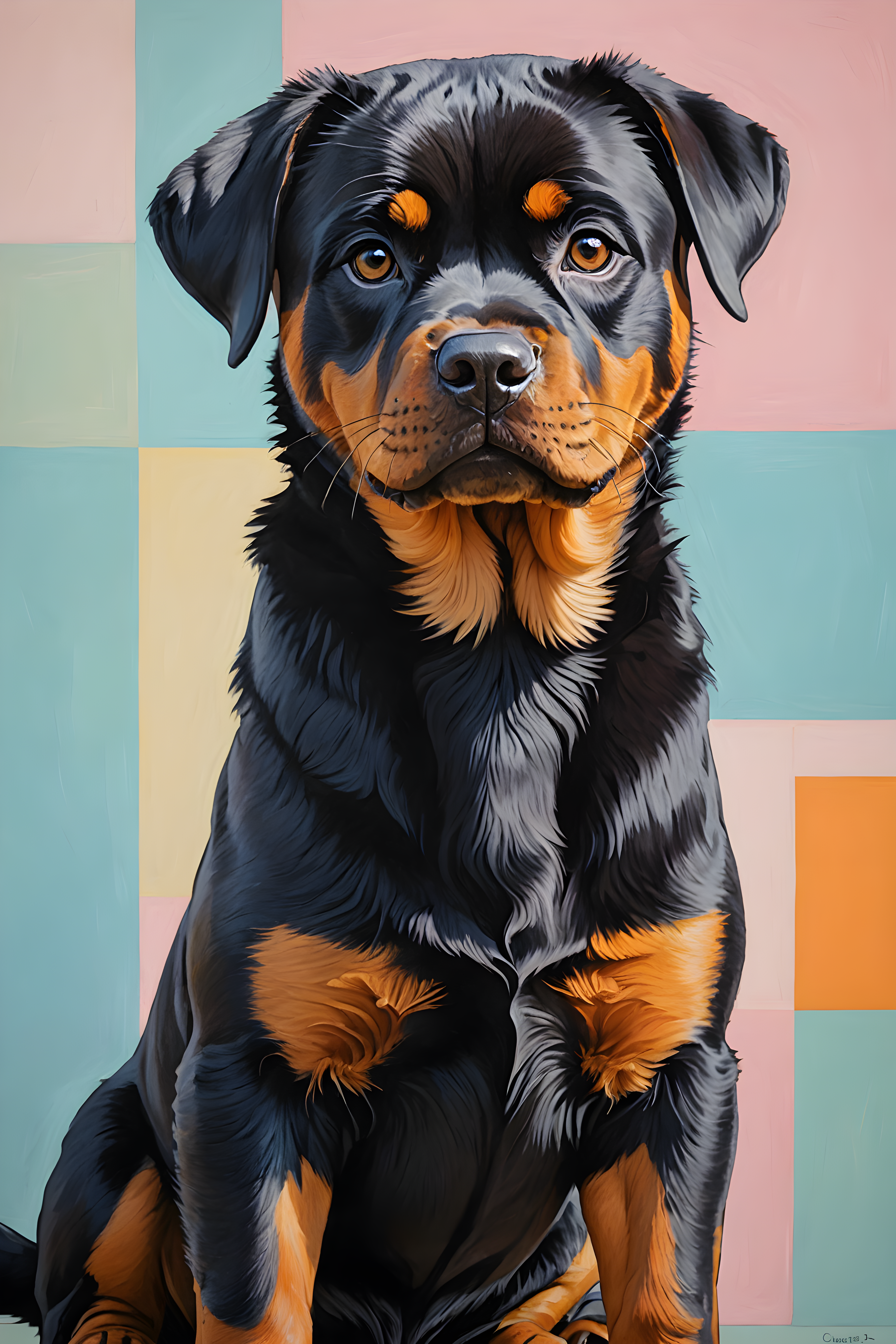 Rottweiler — Abstract (Cute)