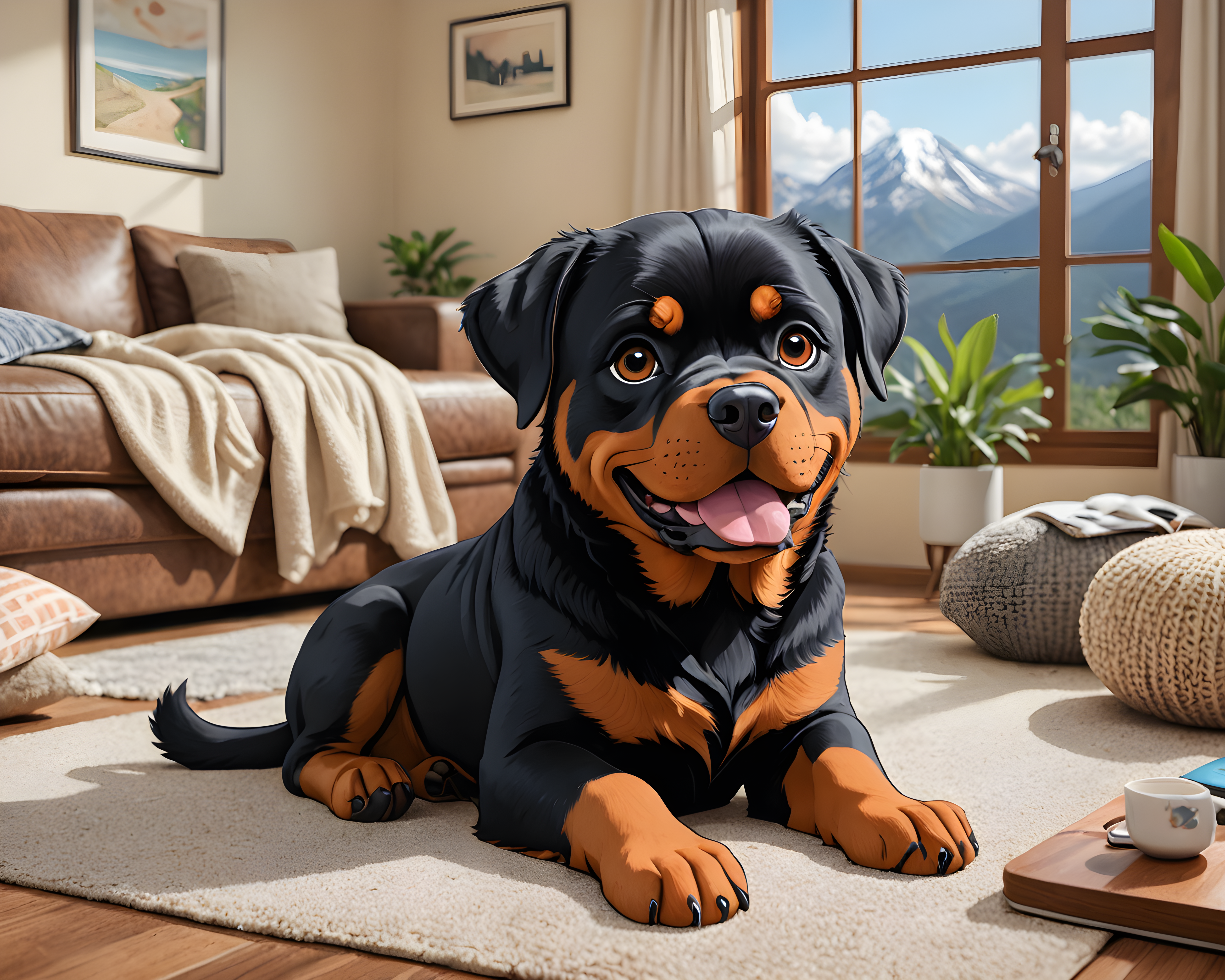 Rottweiler — Cartoon / Kawaii (Funny)