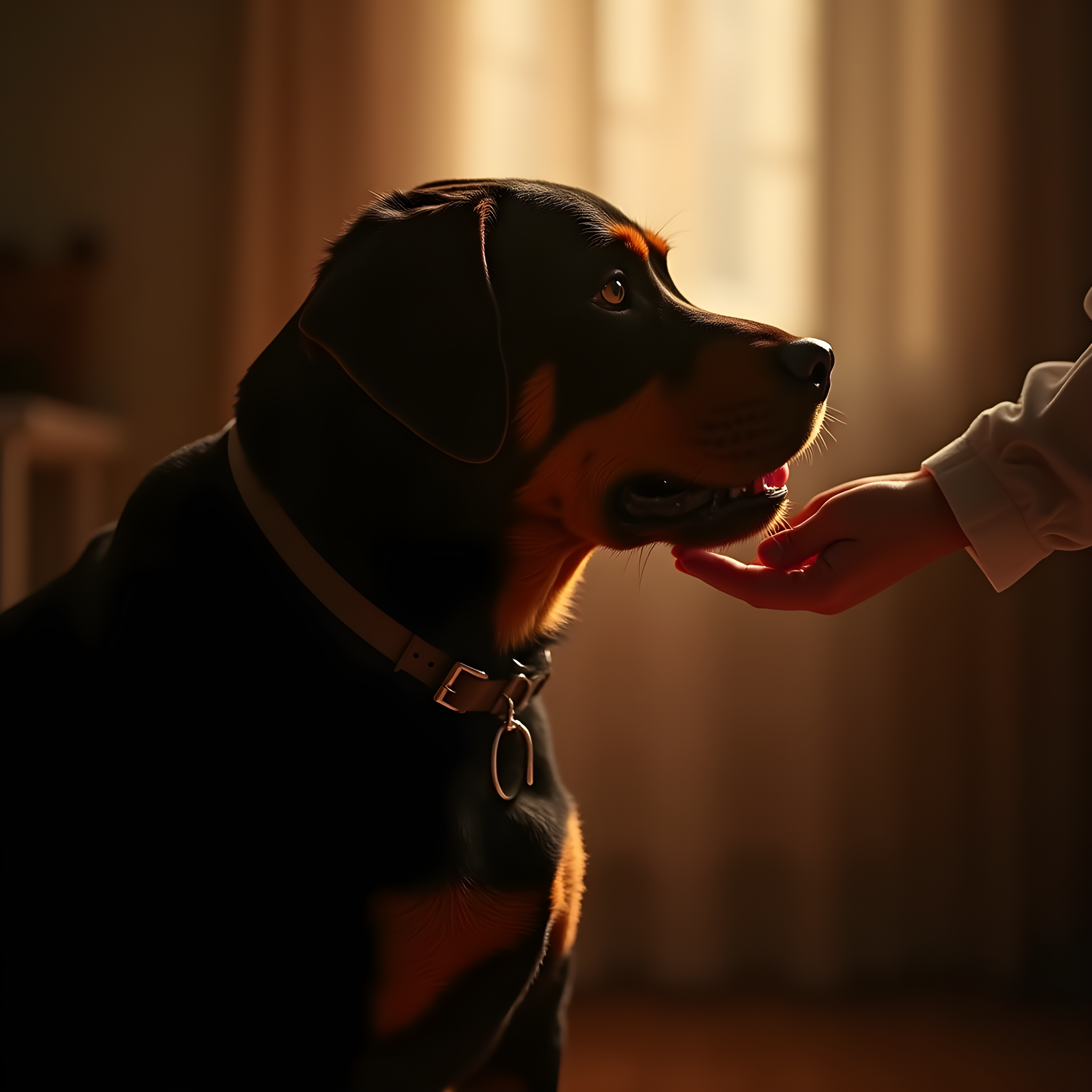 Rottweiler — Hyper-Realistic (Romantic)