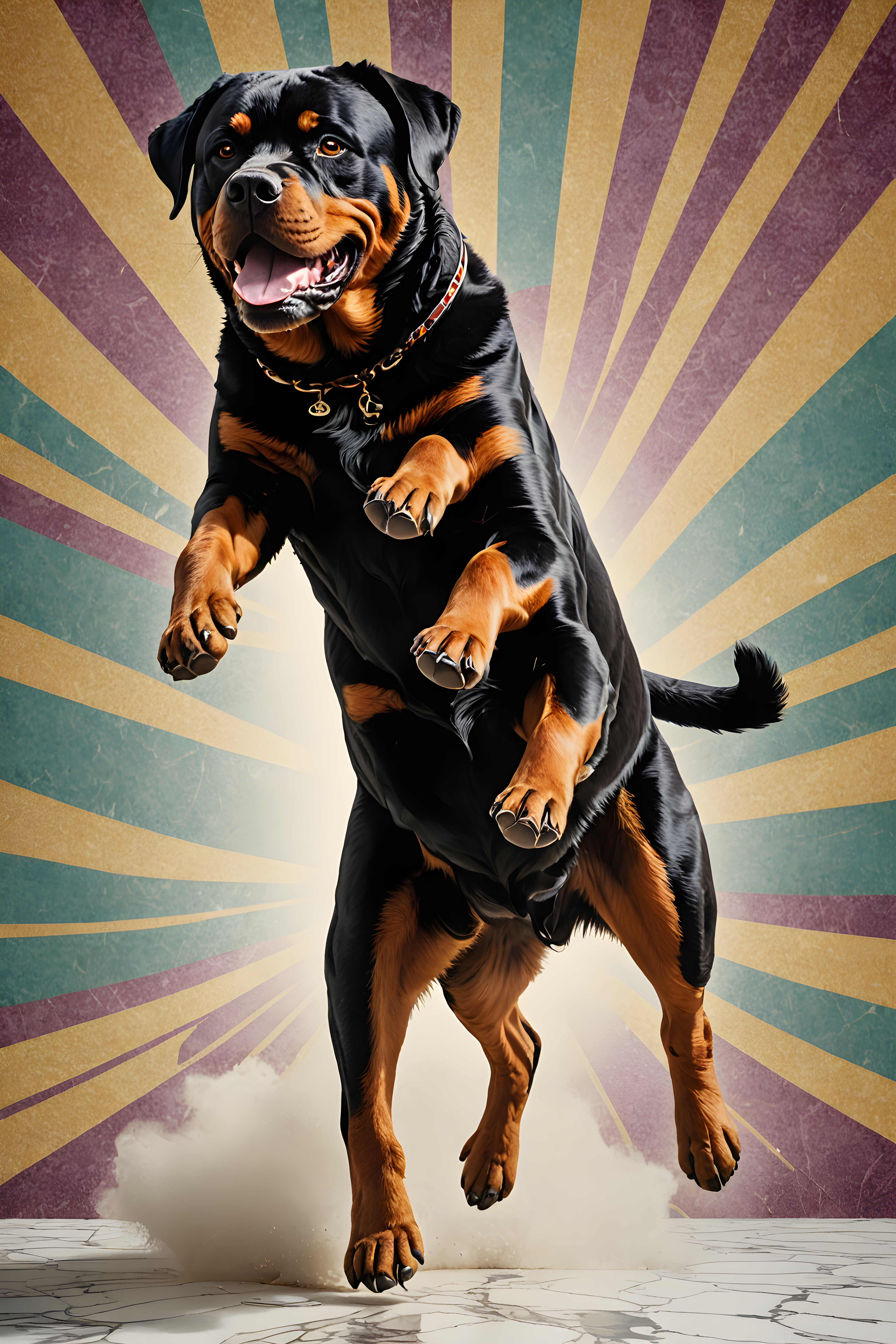 Rottweiler — Retro (Luxury)