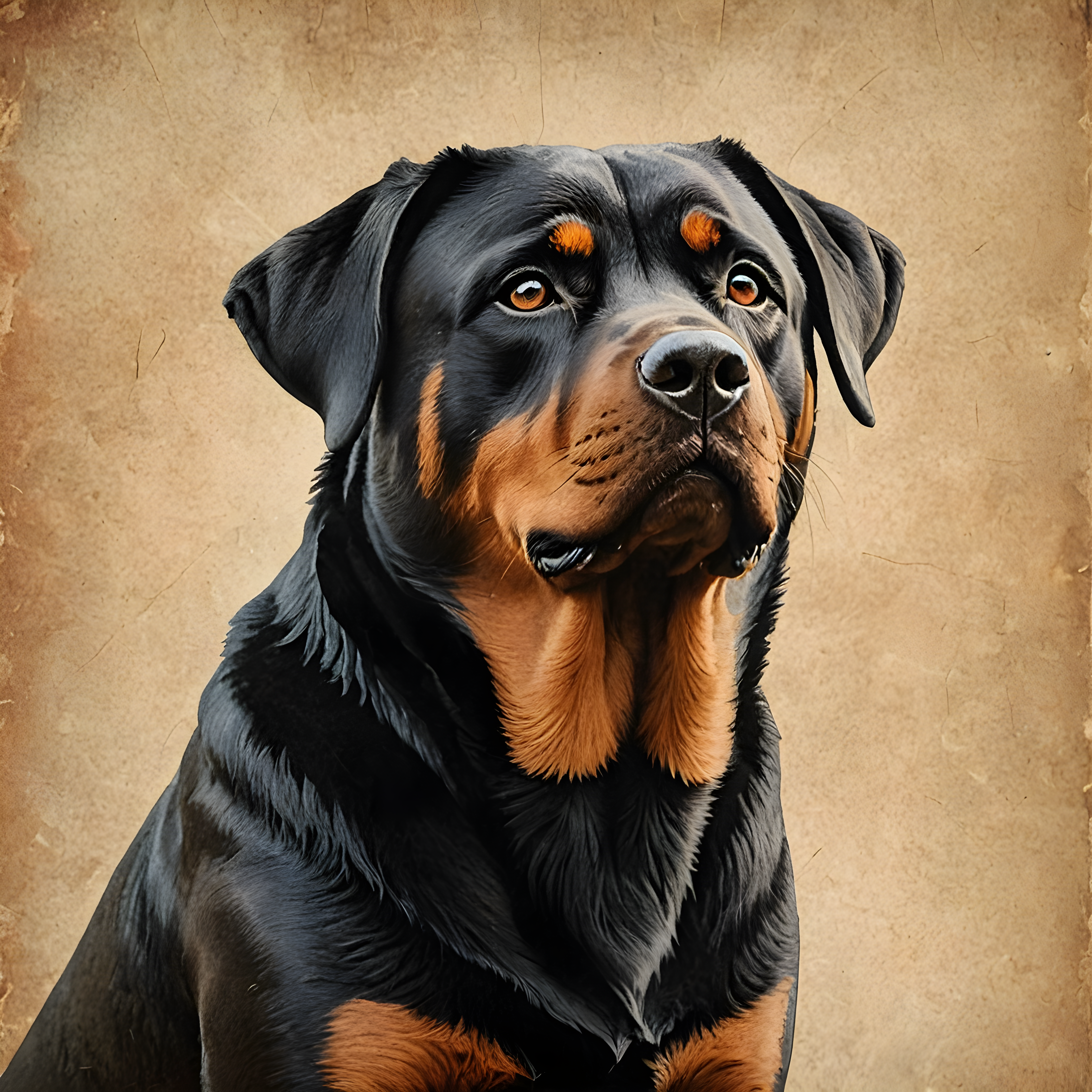 Rottweiler — Vintage Poster (Emotional)