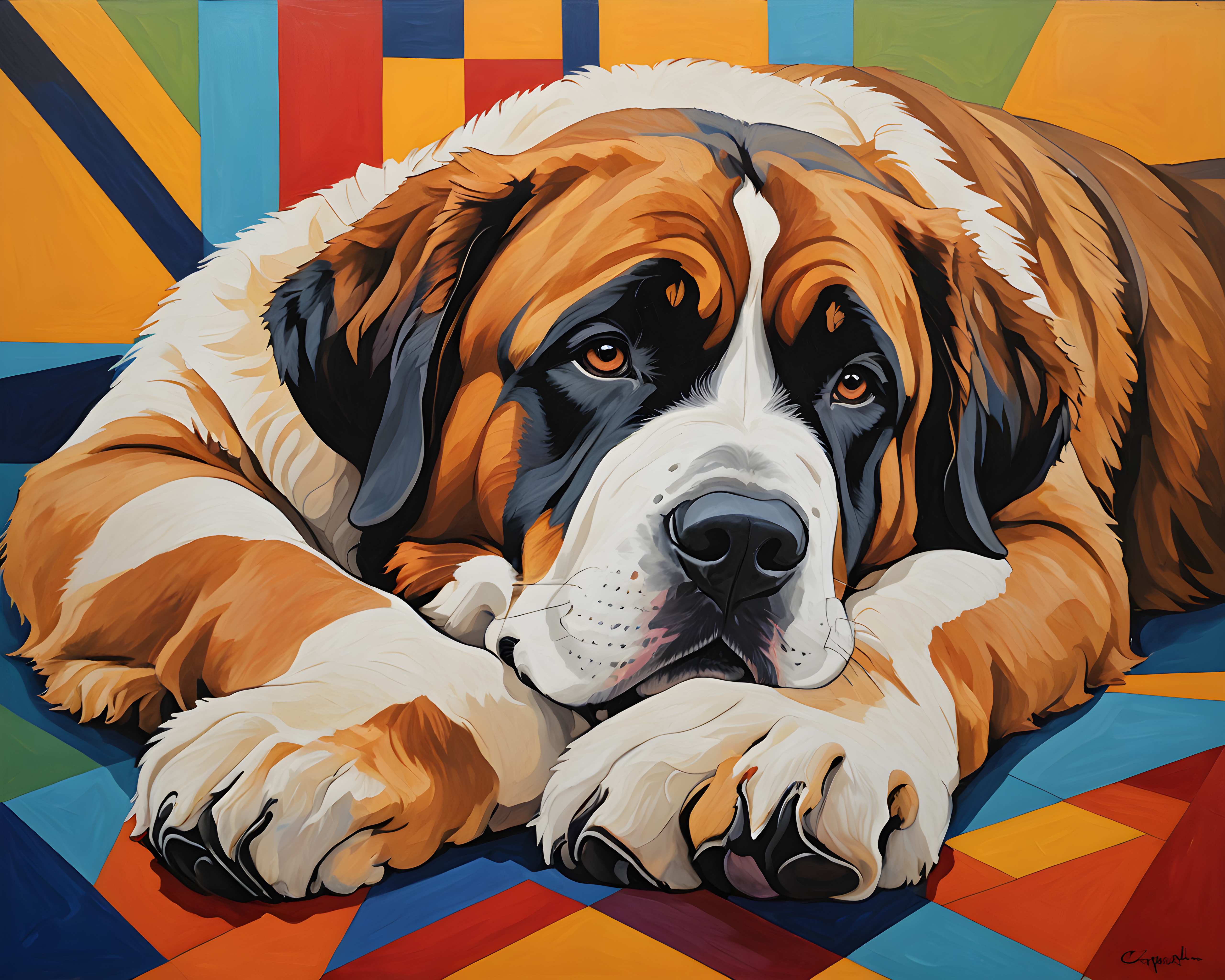 Saint Bernard — Abstract (Sleepy)