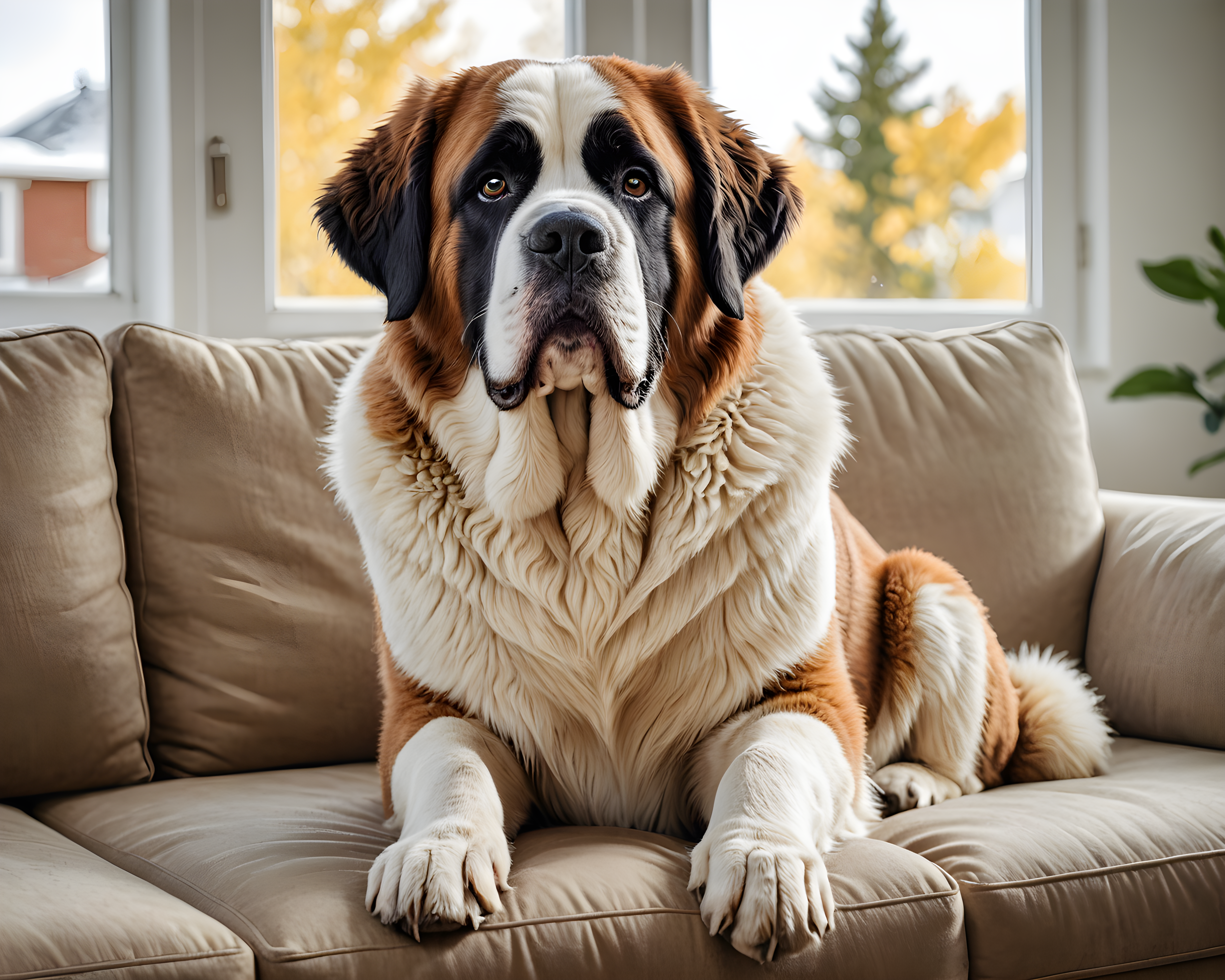 Saint Bernard — Line Art (Lifestyle)