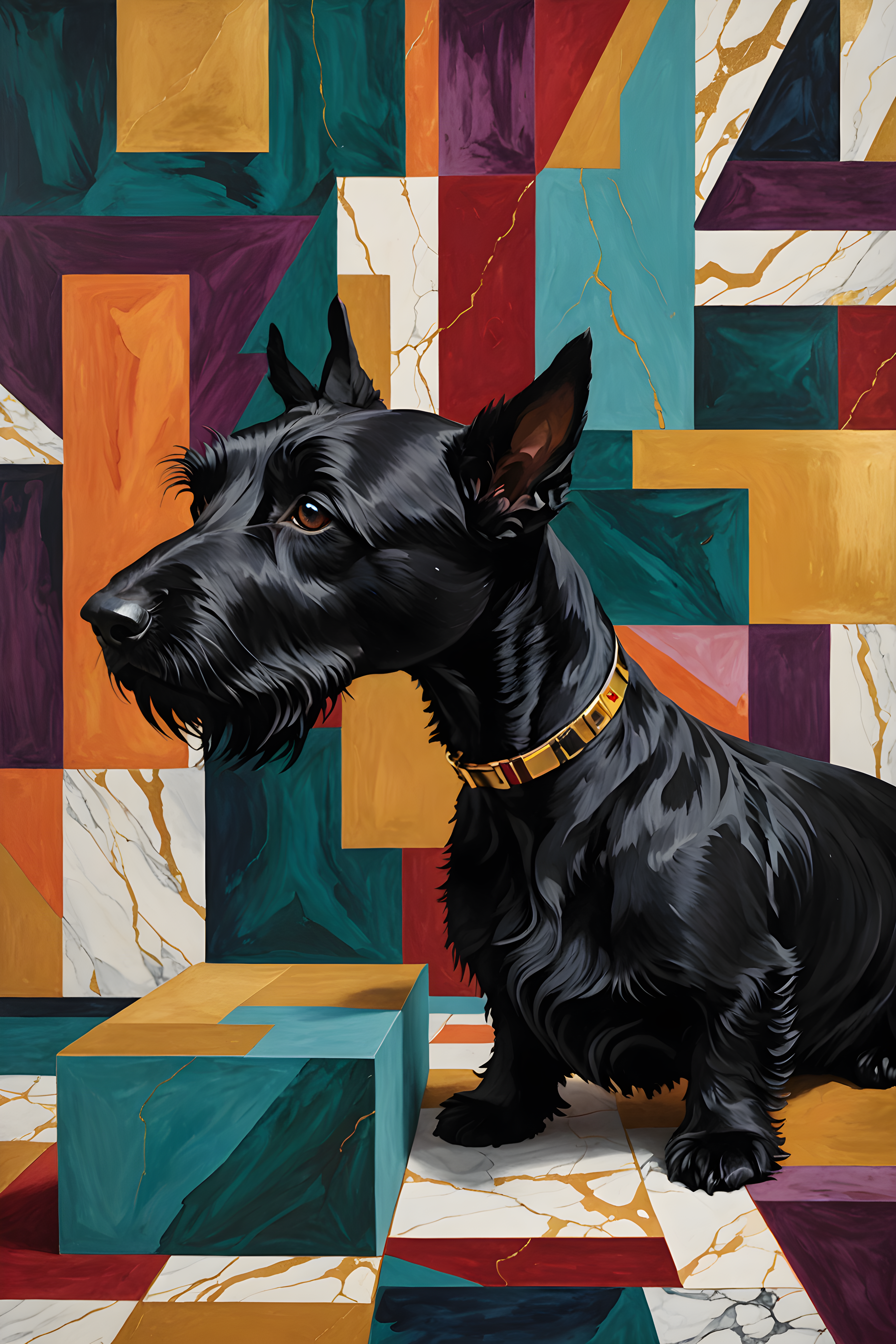 Scottish Terrier — Abstract (Luxury)