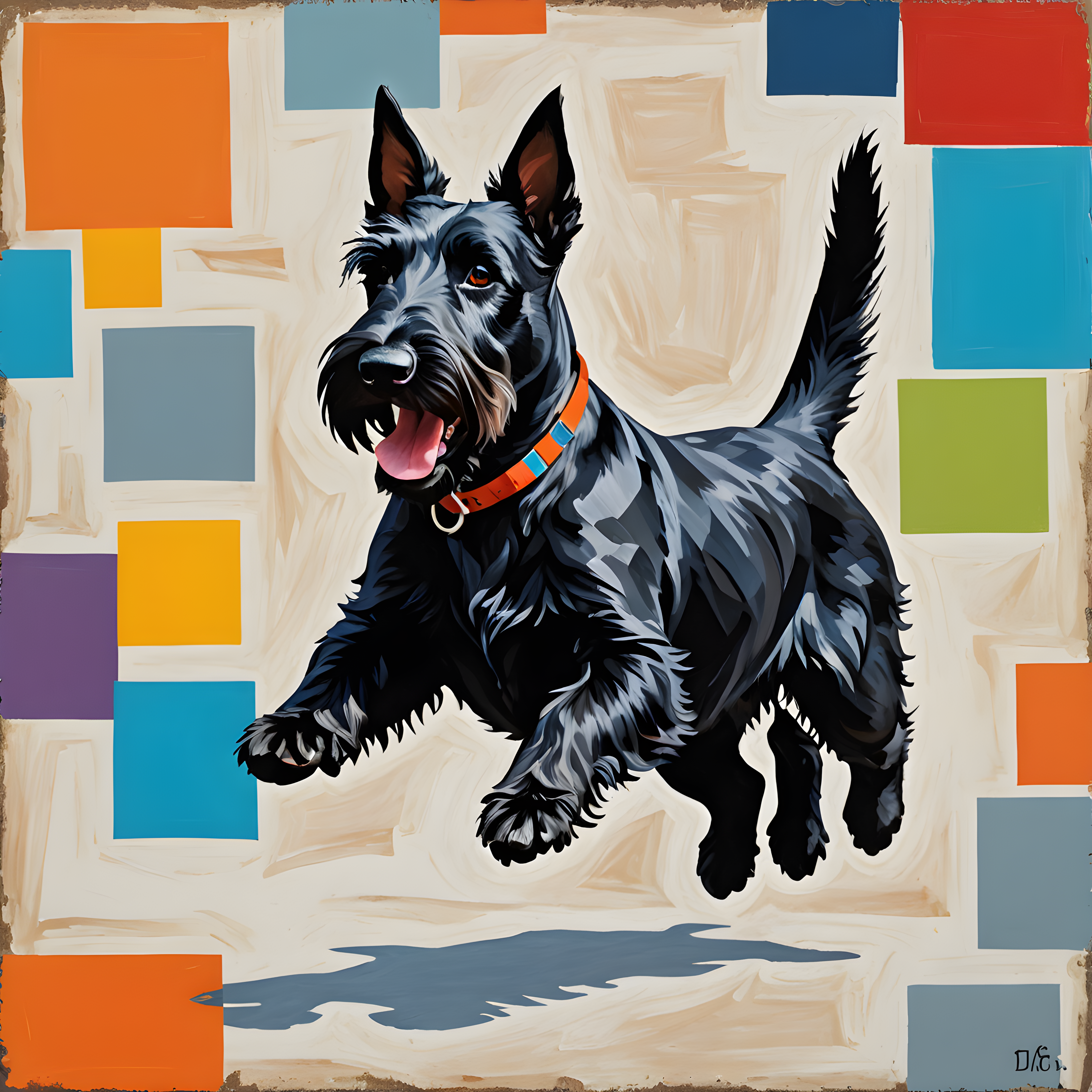 Scottish Terrier — Abstract (Savage)
