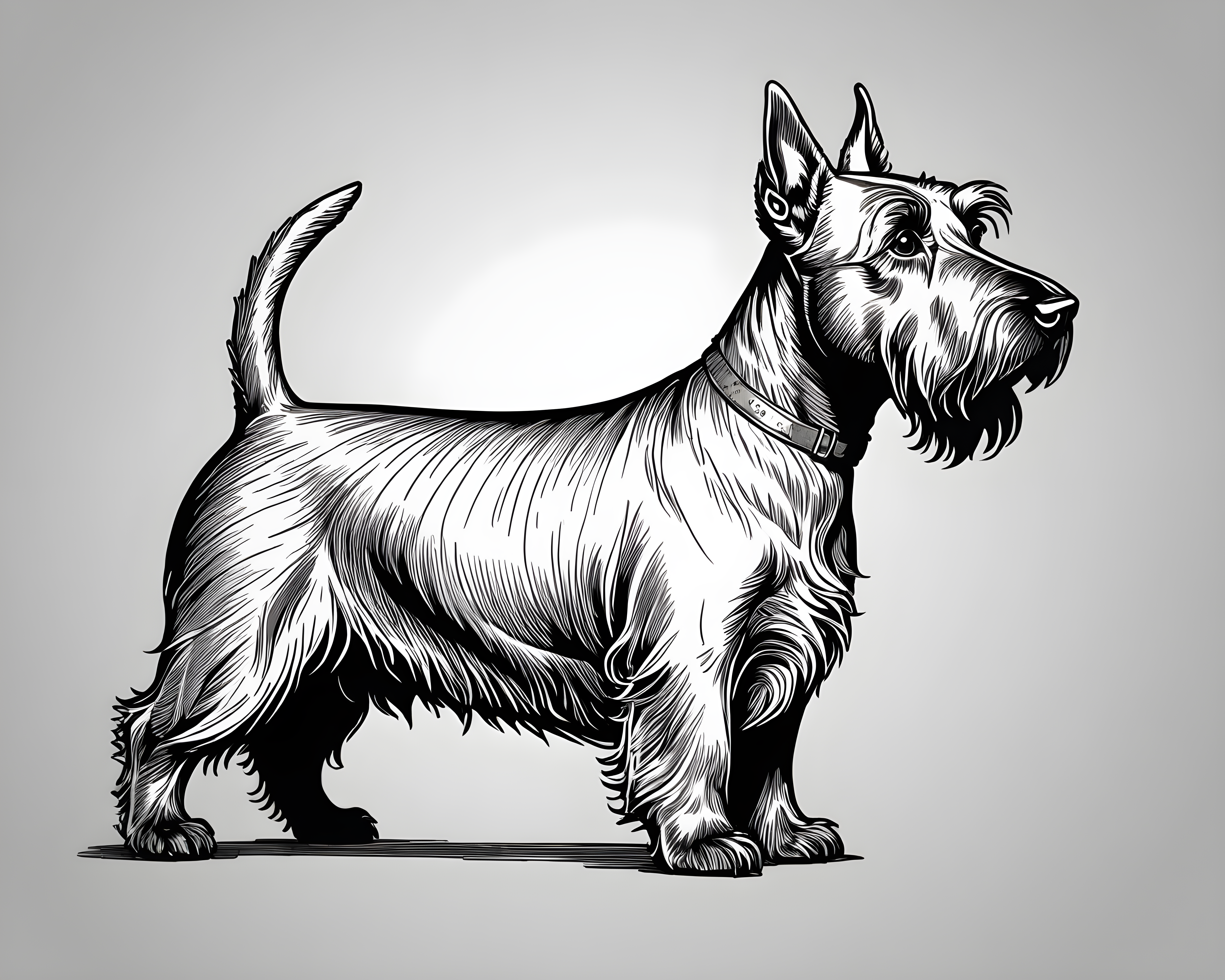 Scottish Terrier — Line Art (Savage)