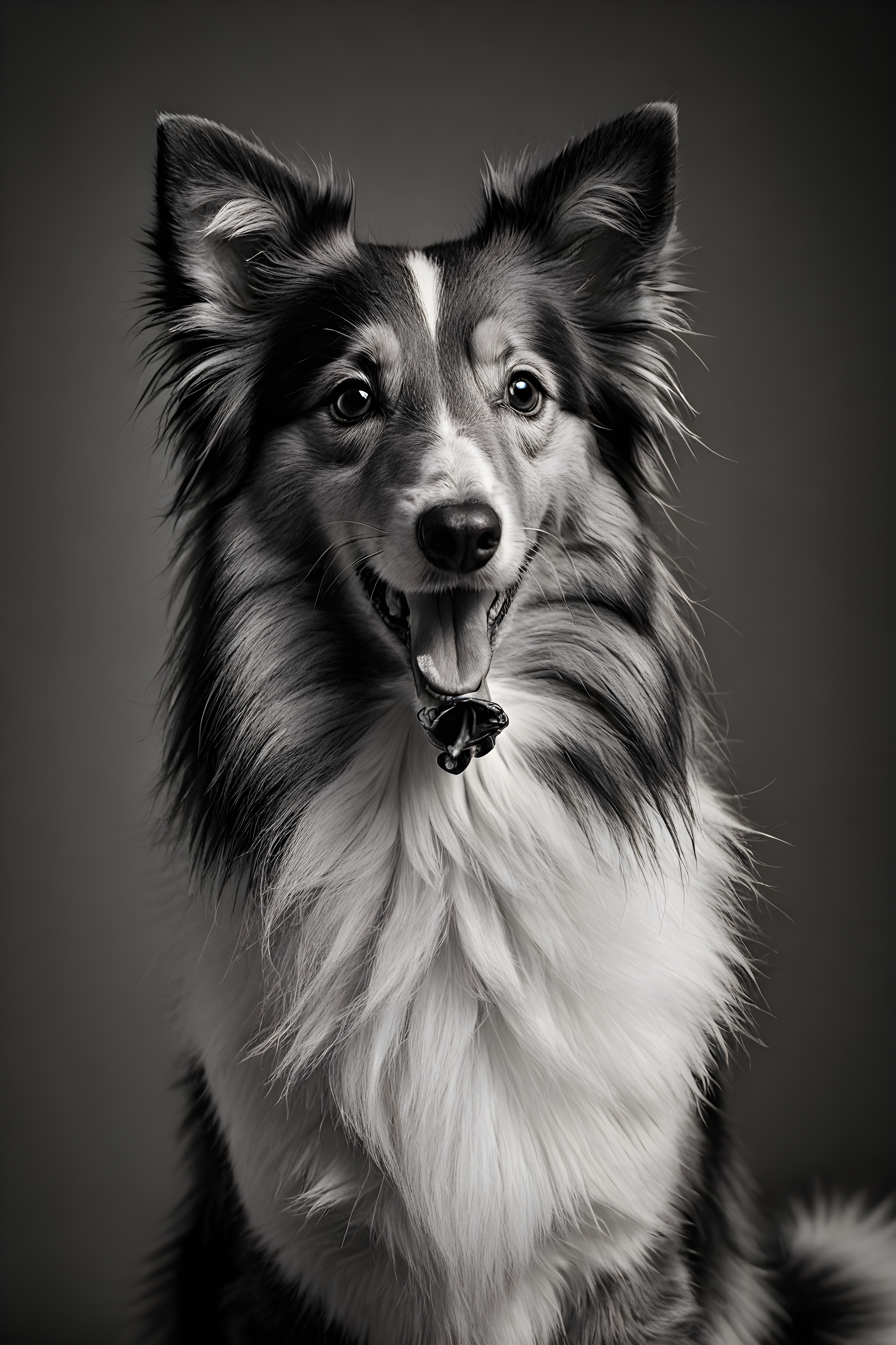 Shetland Sheepdog — Black & White (Funny)