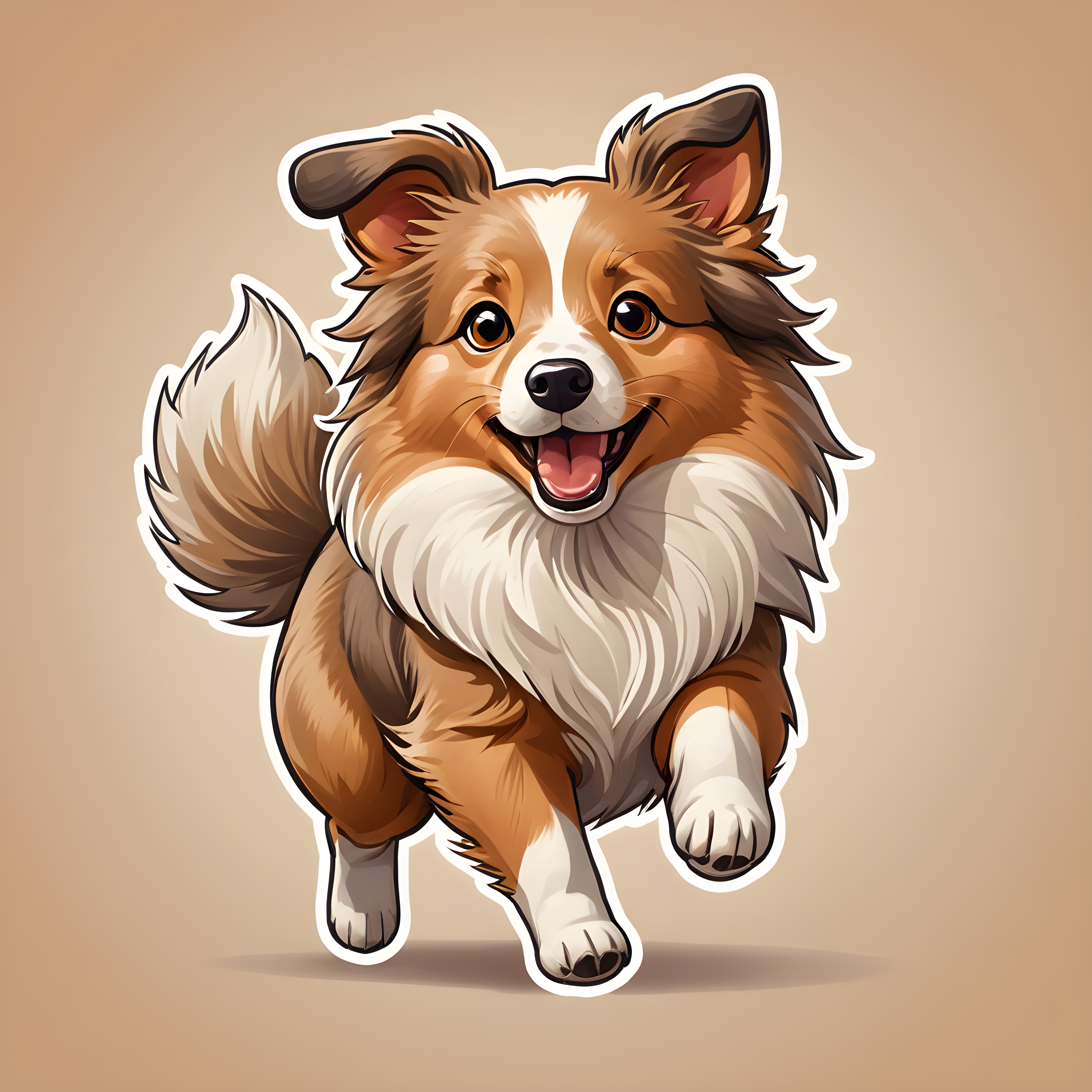 Shetland Sheepdog — Cartoon / Kawaii (Cute)