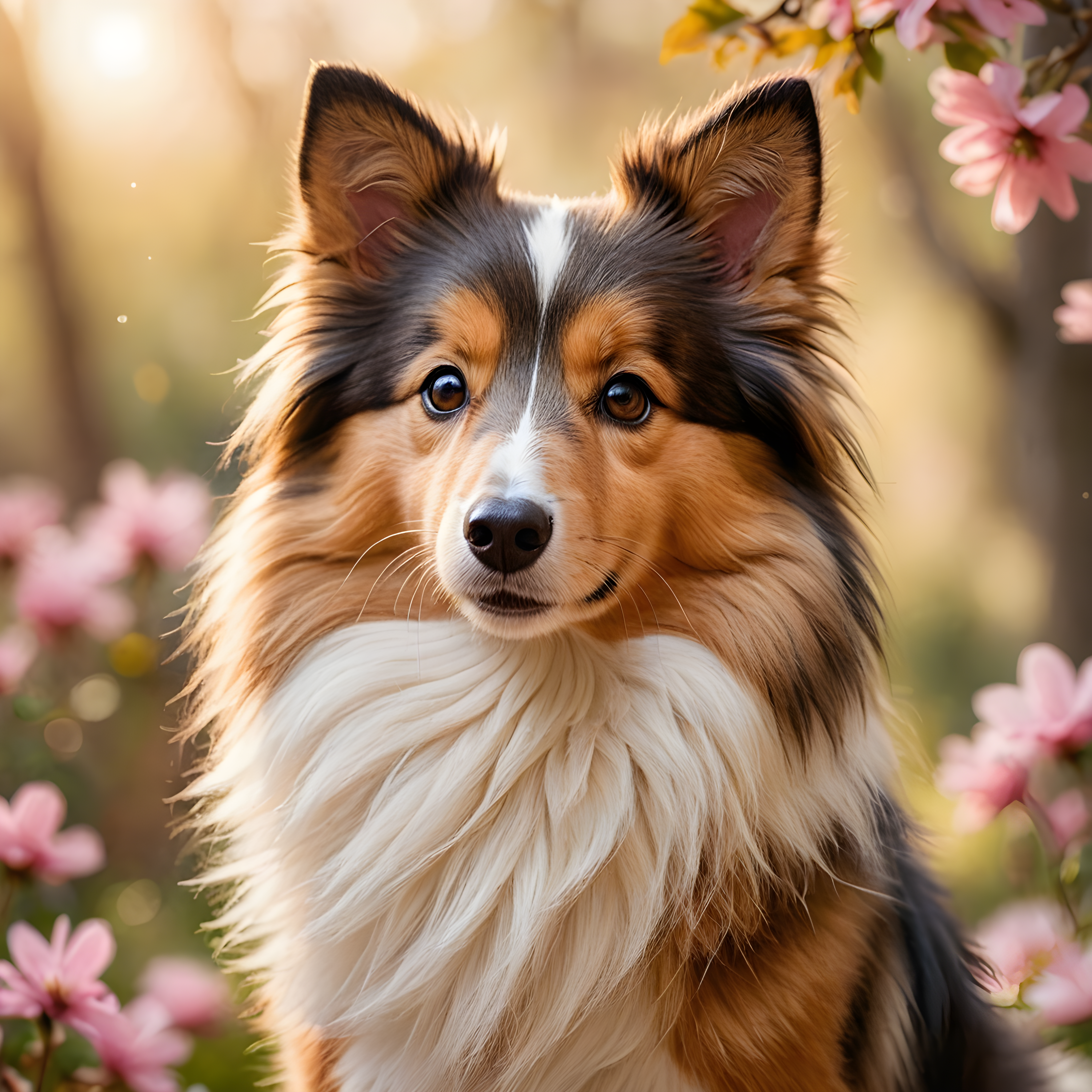 Shetland Sheepdog — Cartoon / Kawaii (Romantic)