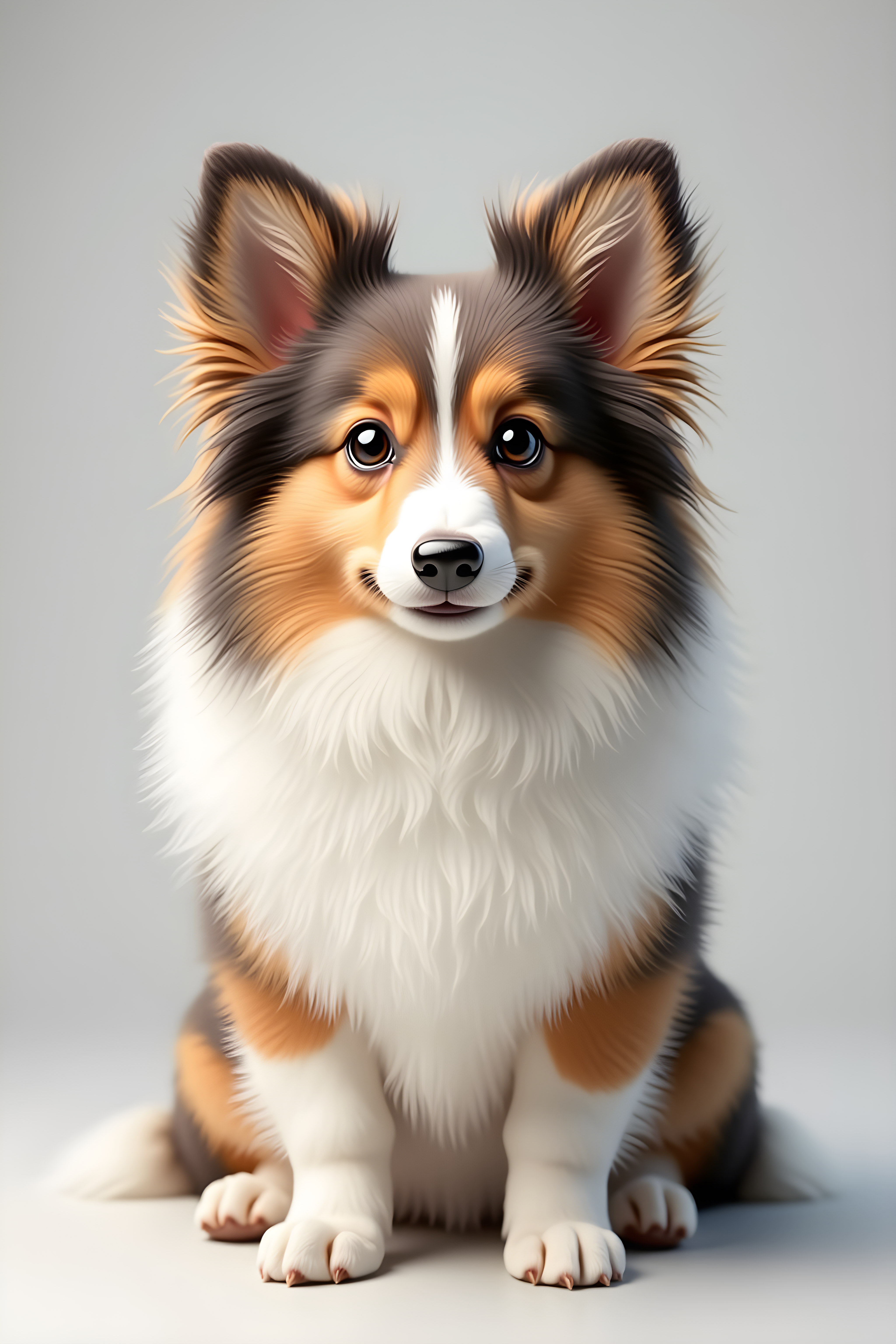 Shetland Sheepdog — Hyper-Realistic (Cute)