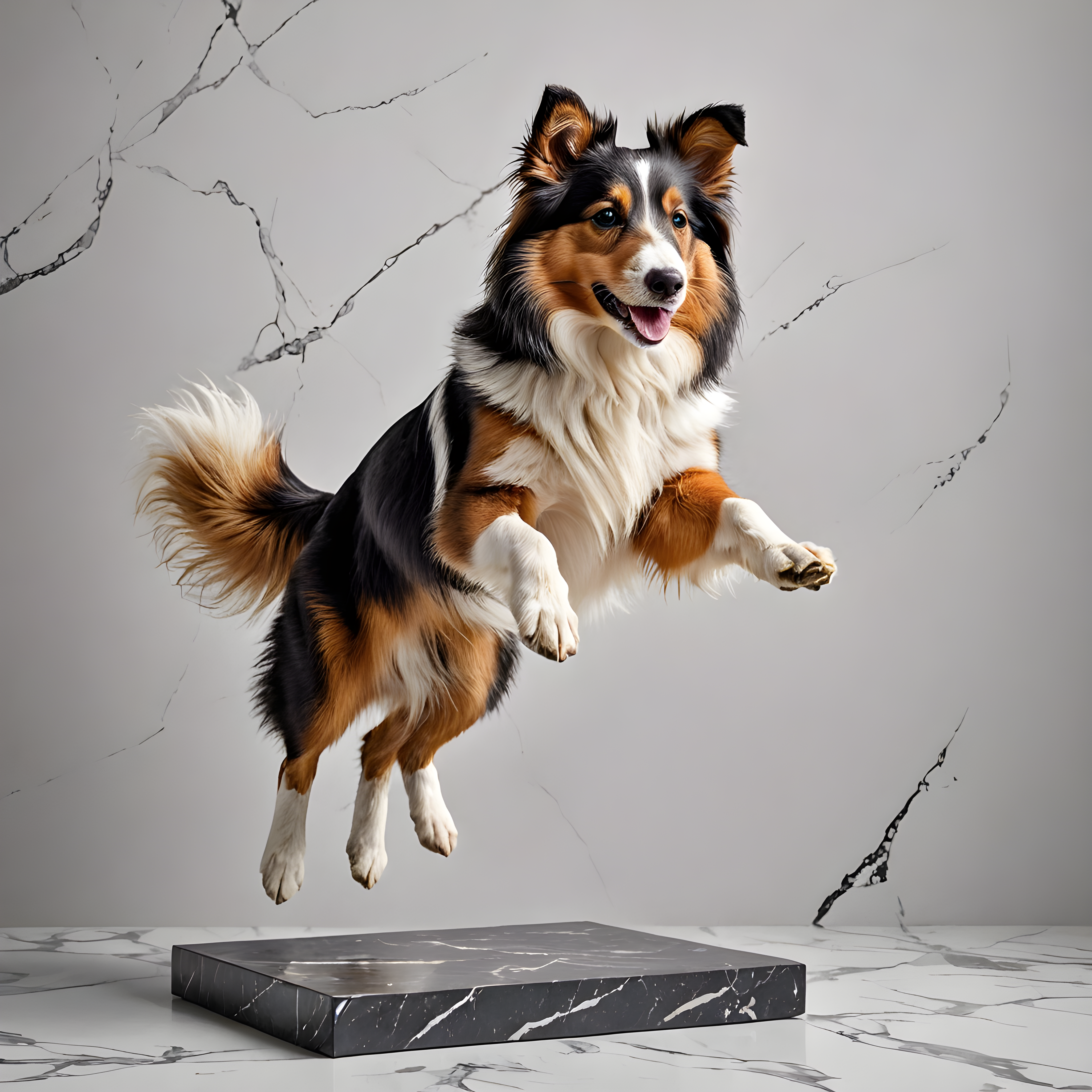 Shetland Sheepdog — Minimalist Line Art (Luxury)