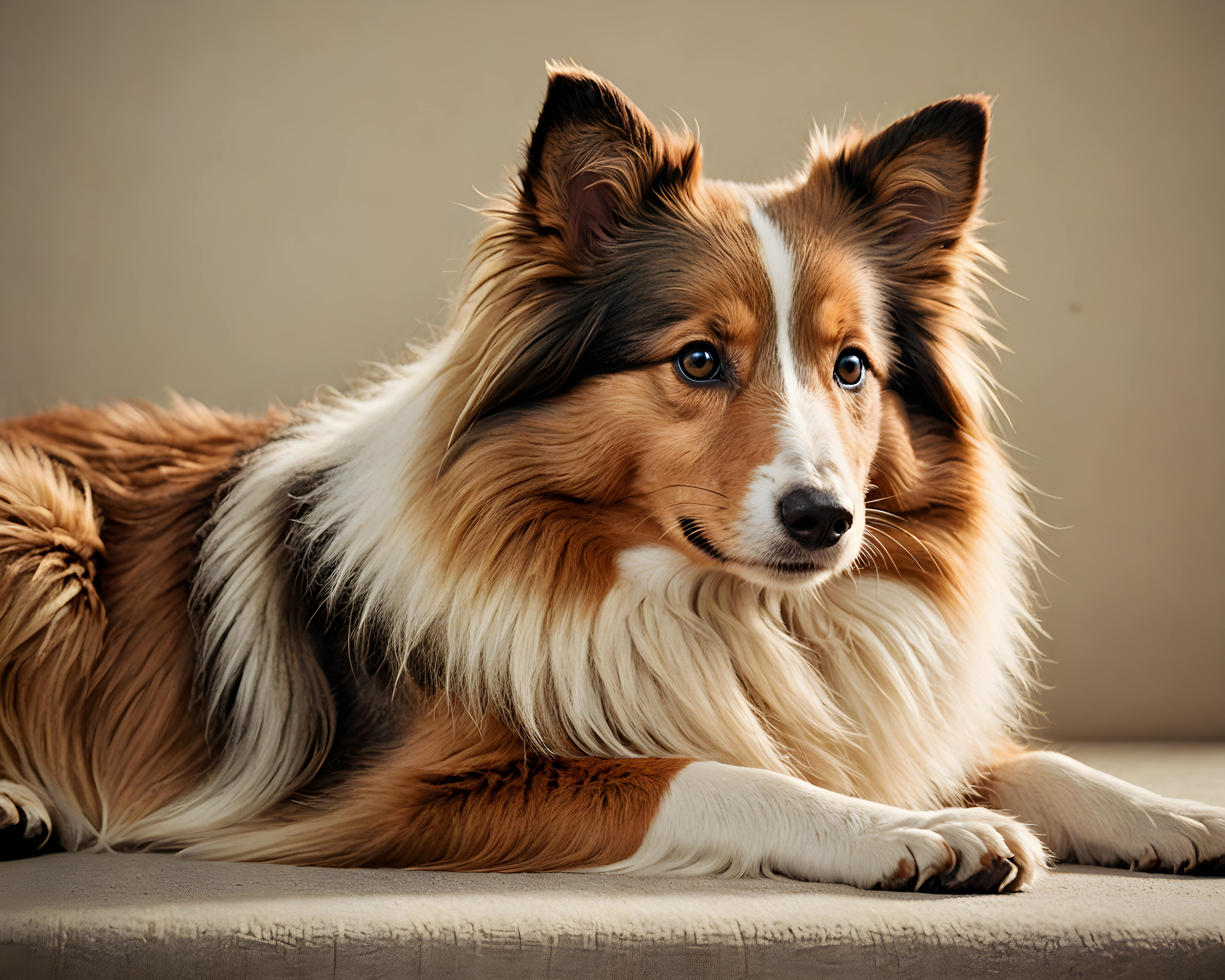 Shetland Sheepdog — Retro (Emotional)