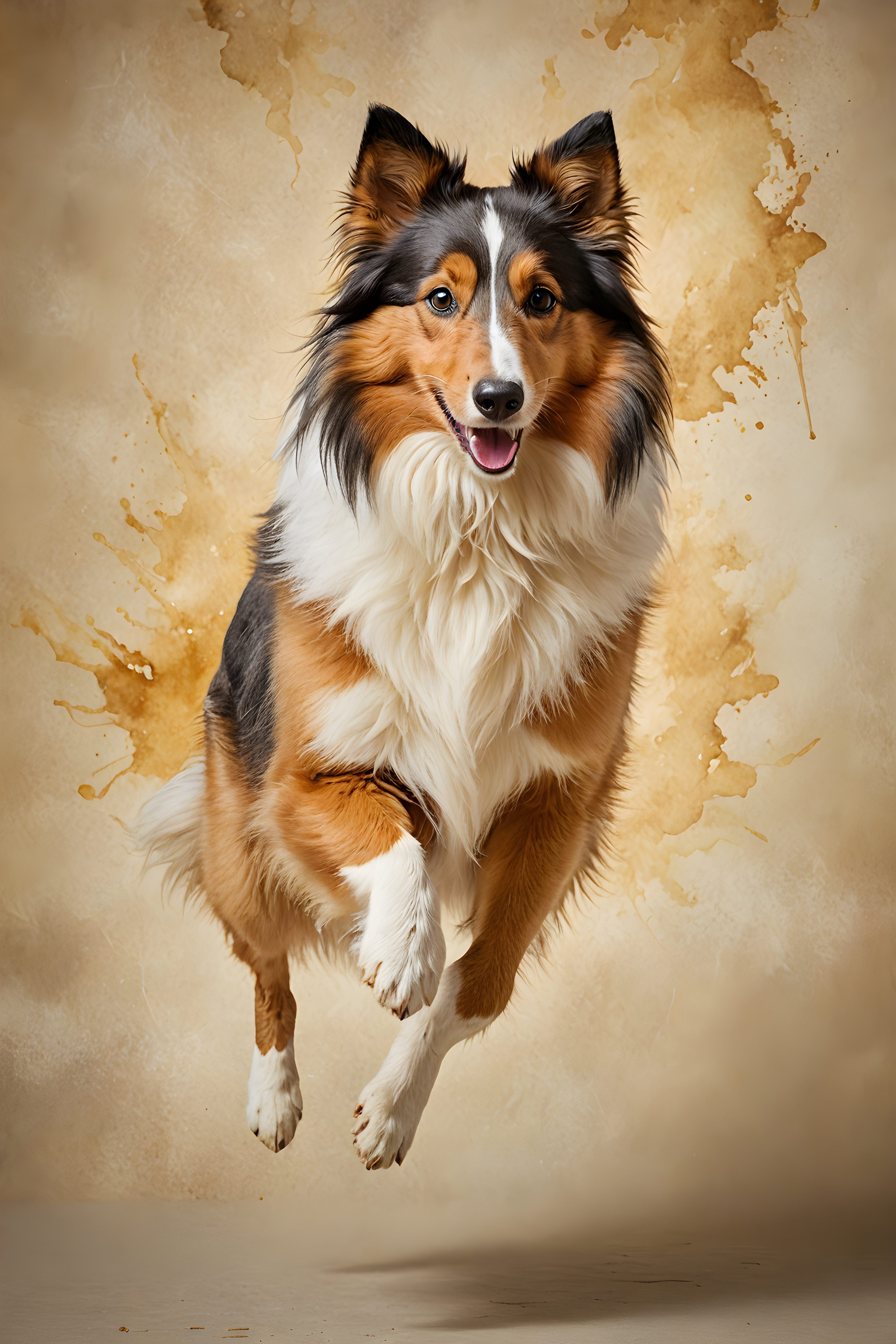 Shetland Sheepdog — Watercolor (Luxury)