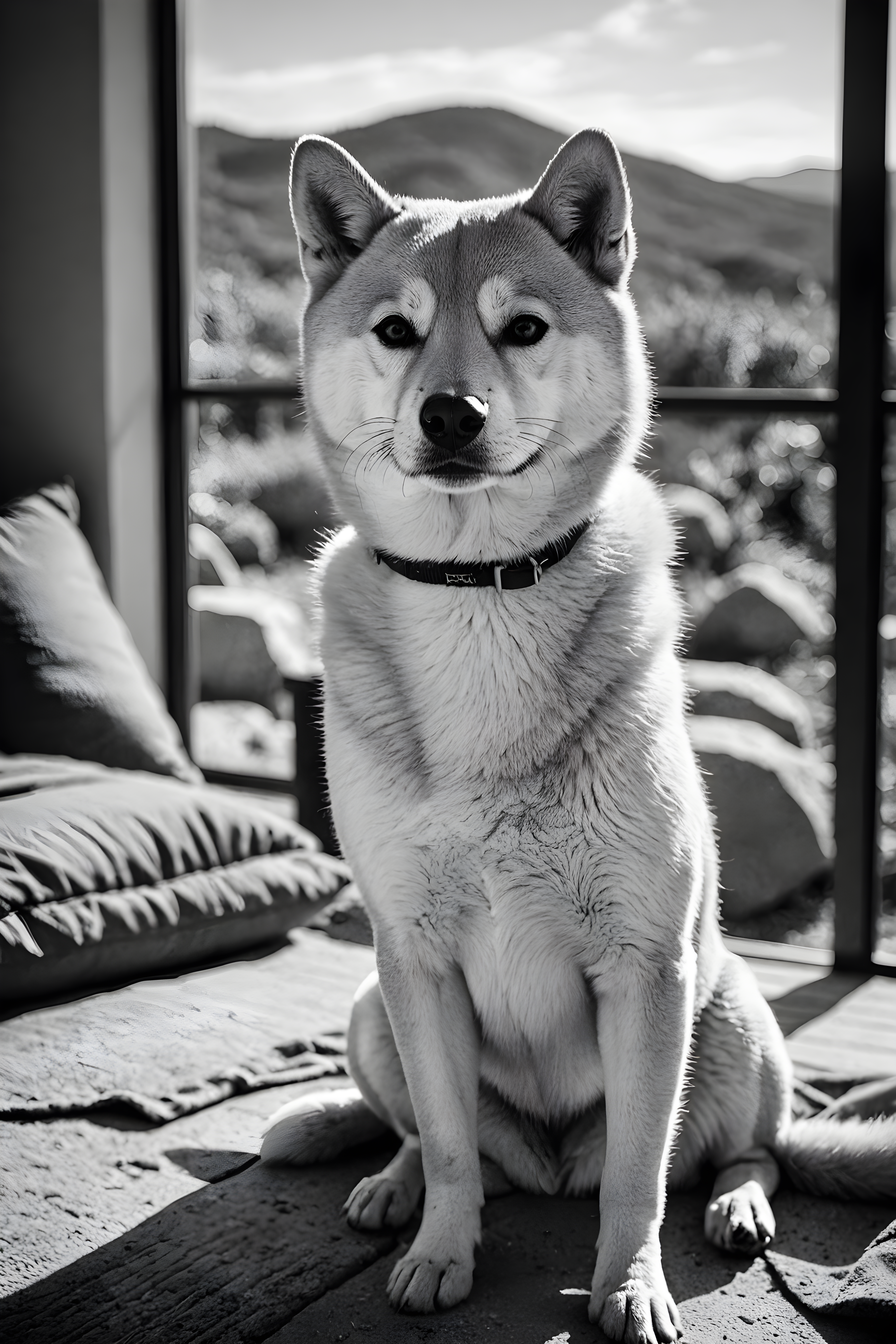 Shiba Inu — Black & White (Savage)