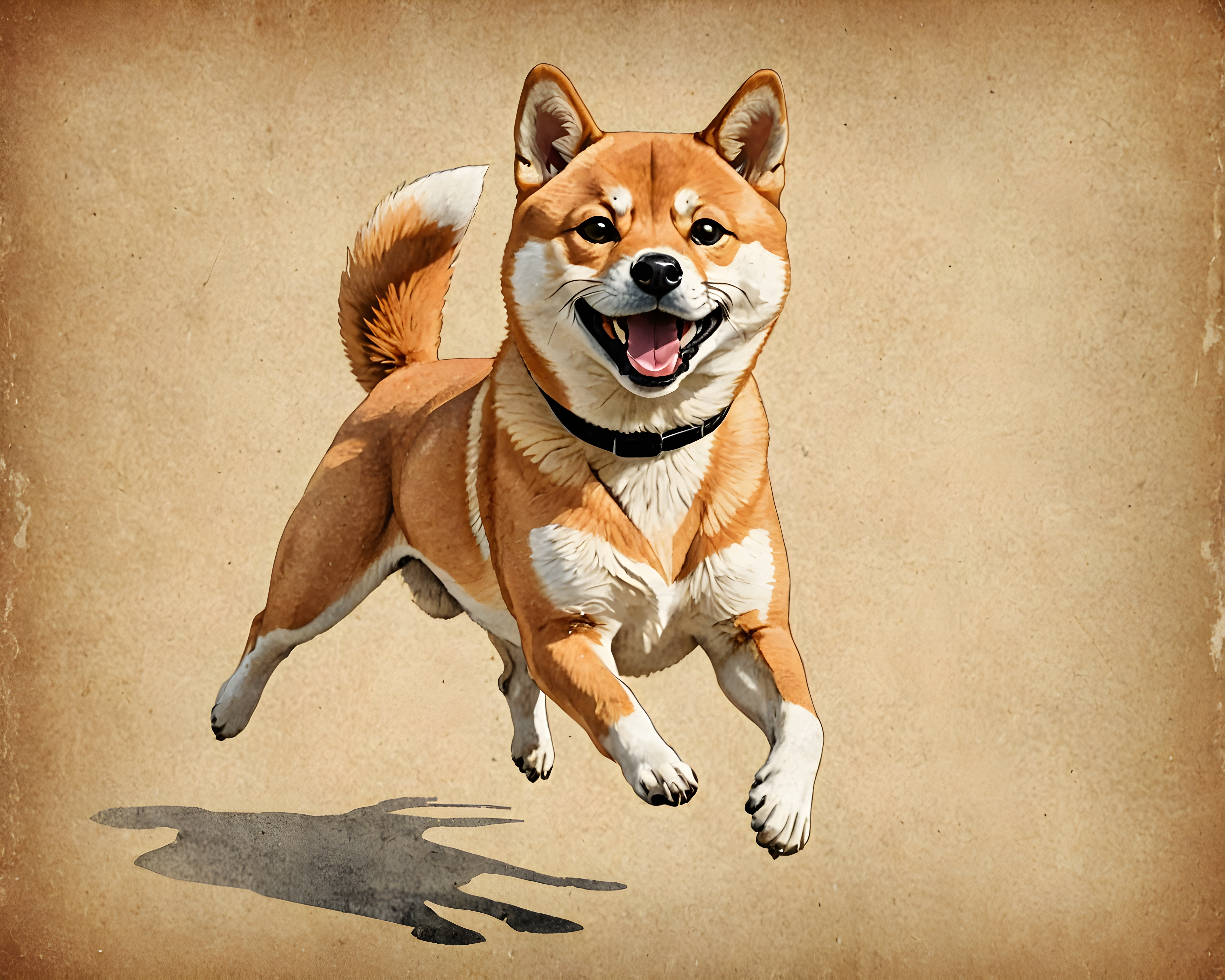 Shiba Inu — Vintage Poster (Cute)