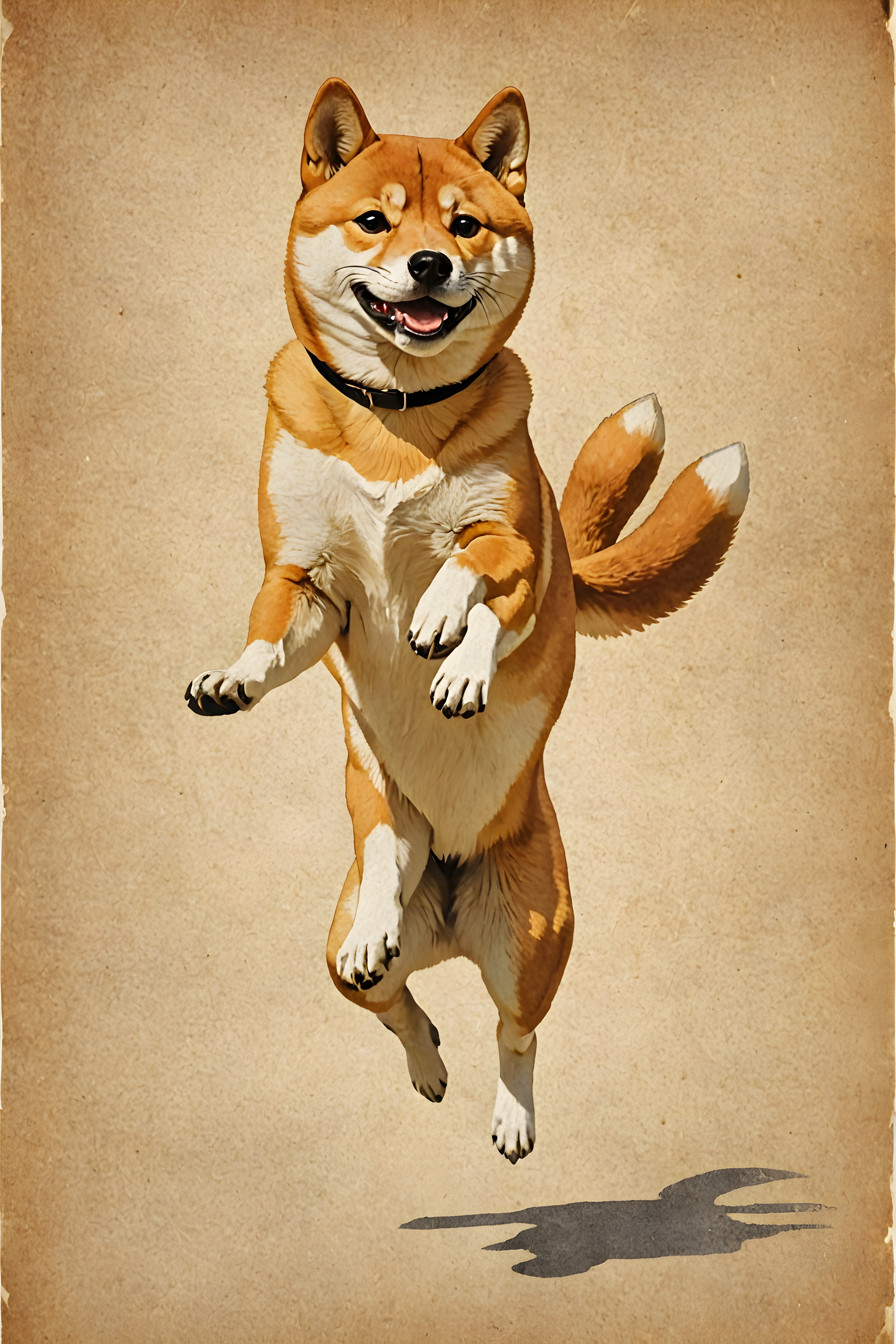 Shiba Inu — Vintage Poster (Savage)