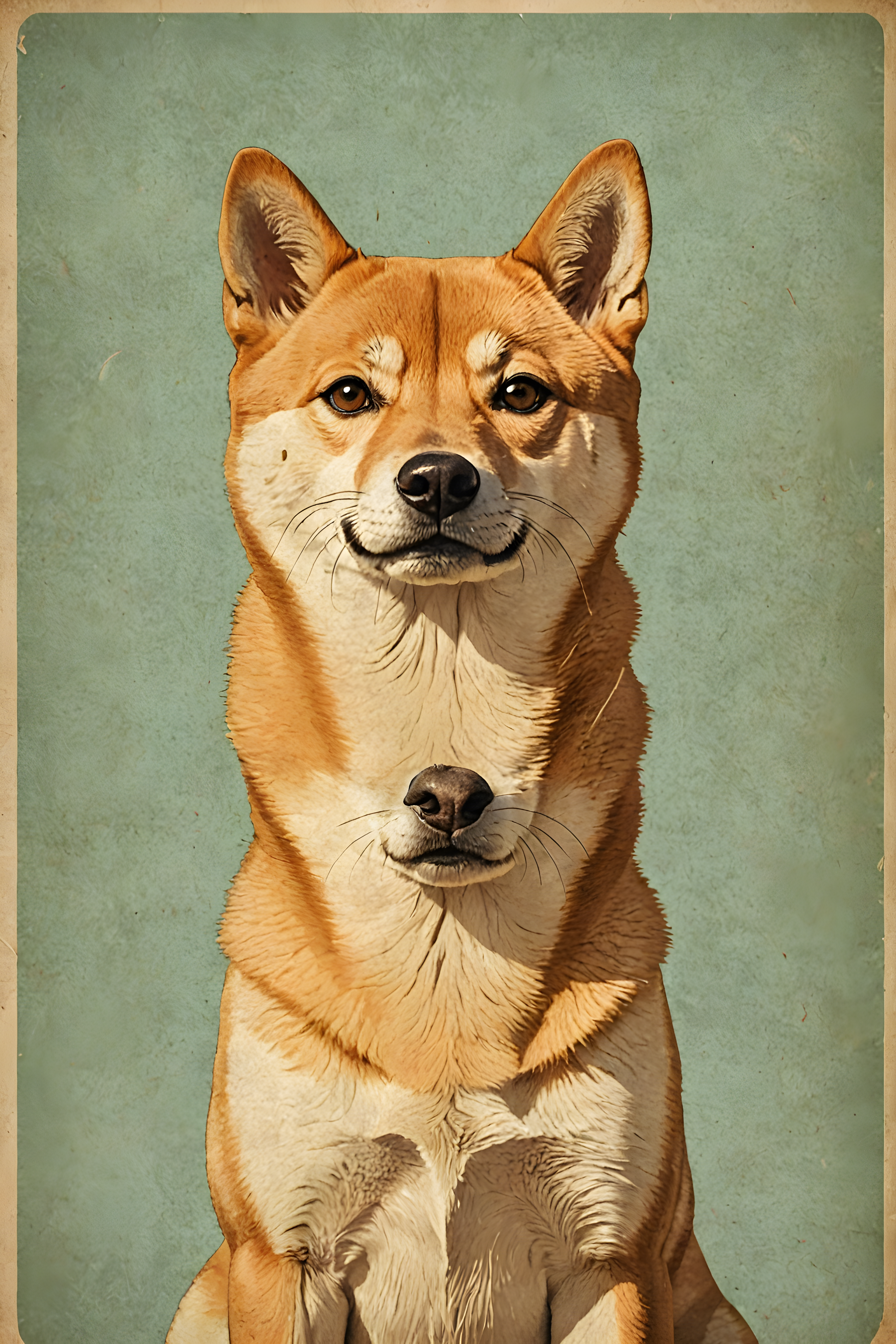 Shiba Inu — Vintage Poster (Savage)