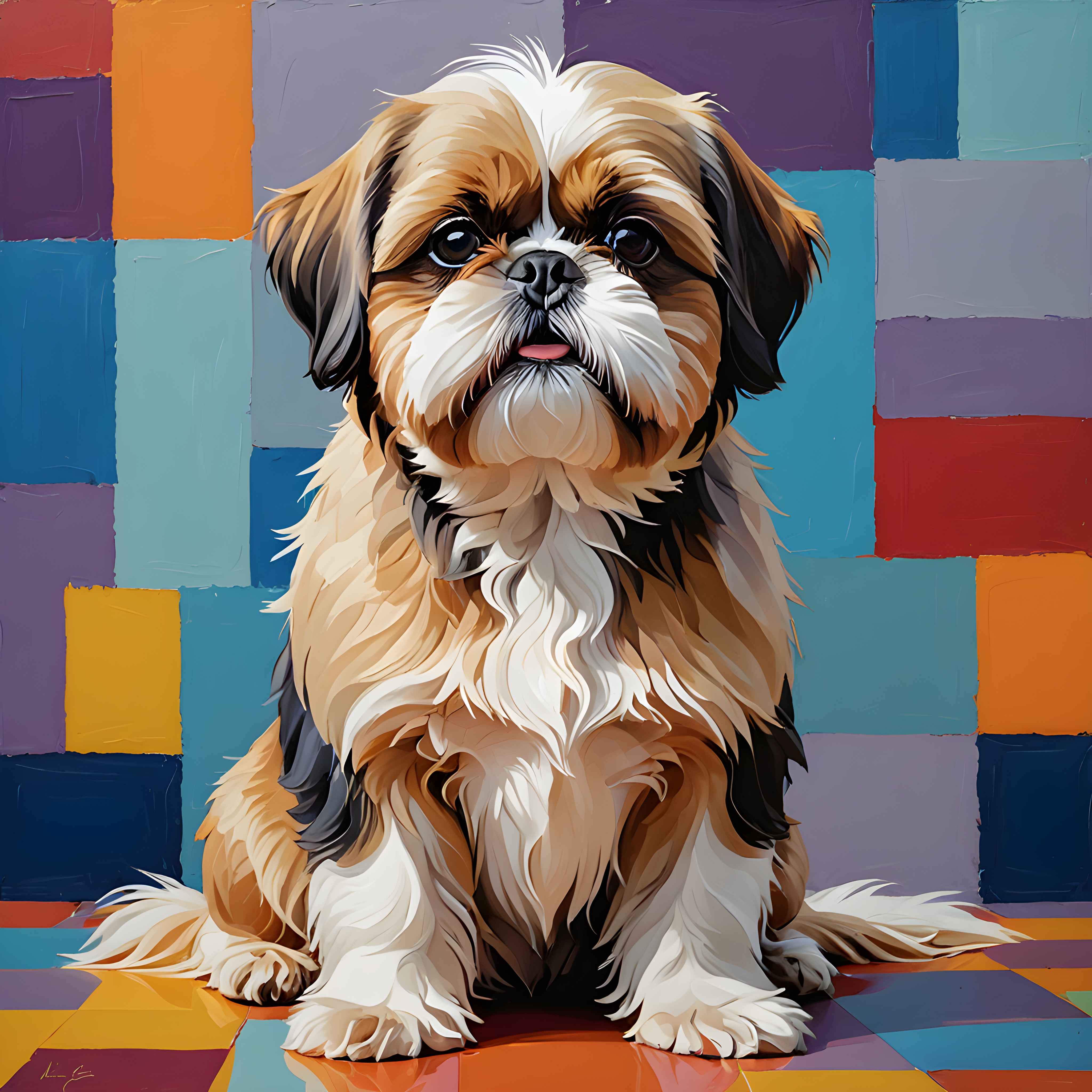 Shih Tzu — Abstract (Motivational)