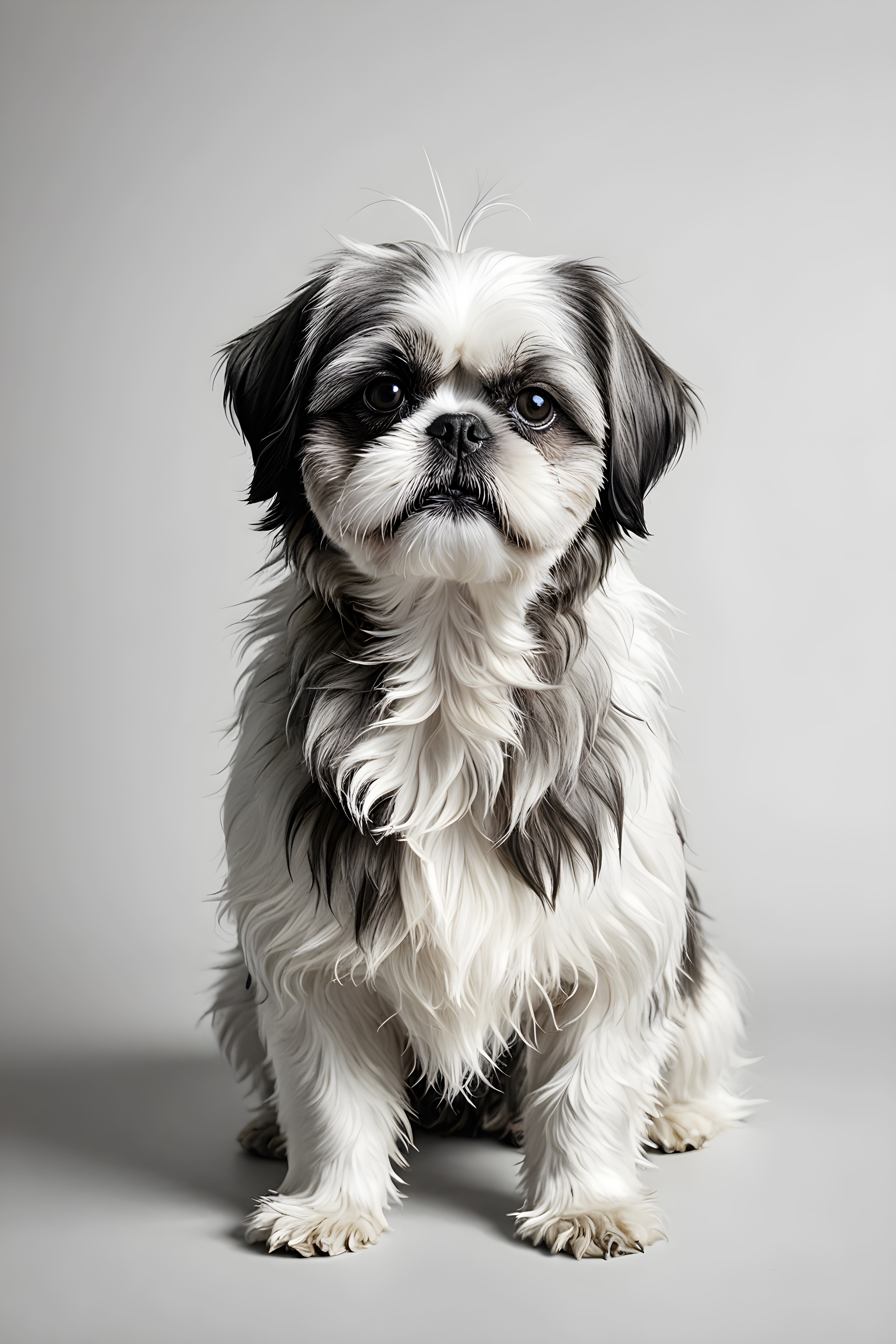 Shih Tzu — Minimalist Line Art (Energetic)