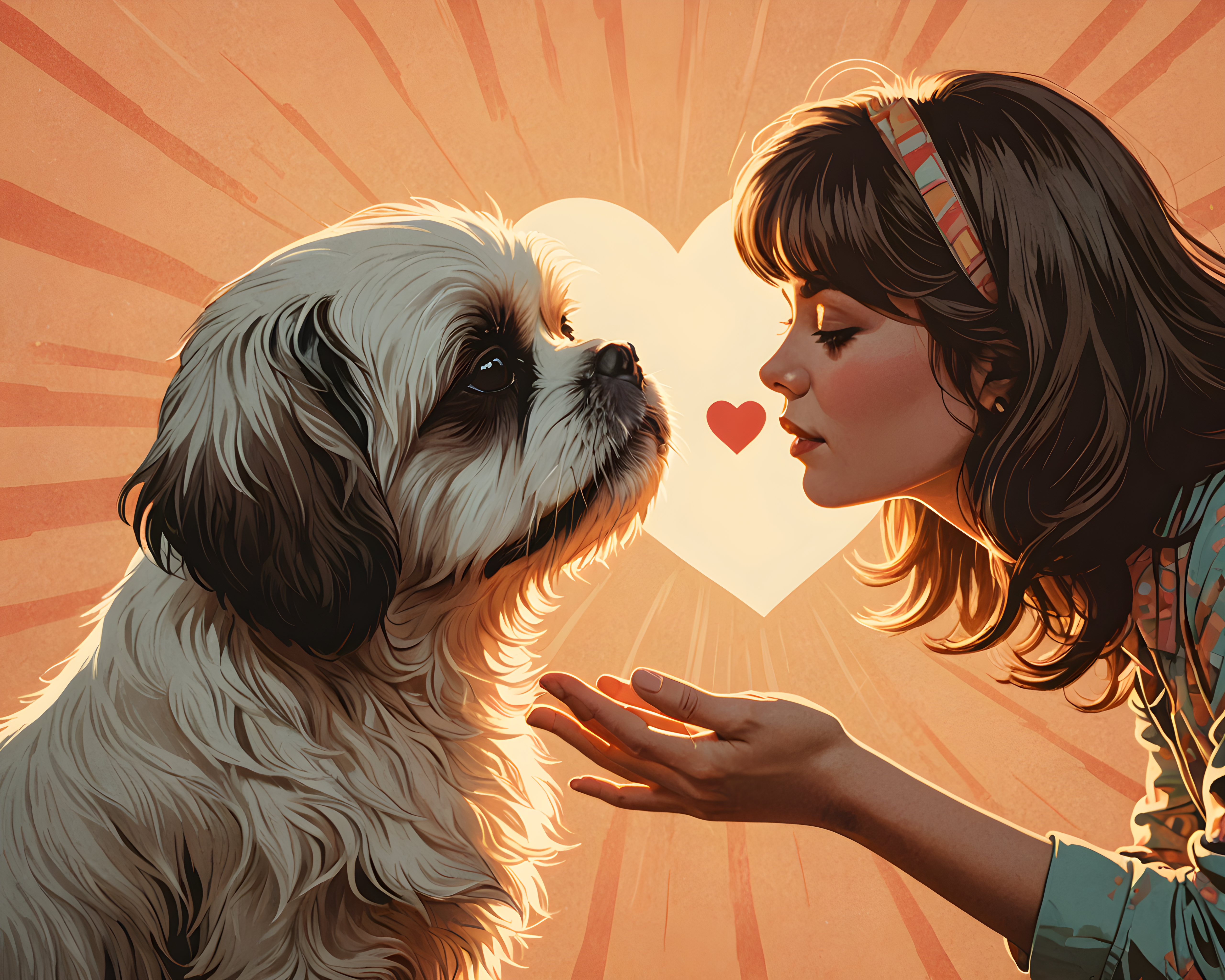 Shih Tzu — Retro (Romantic)