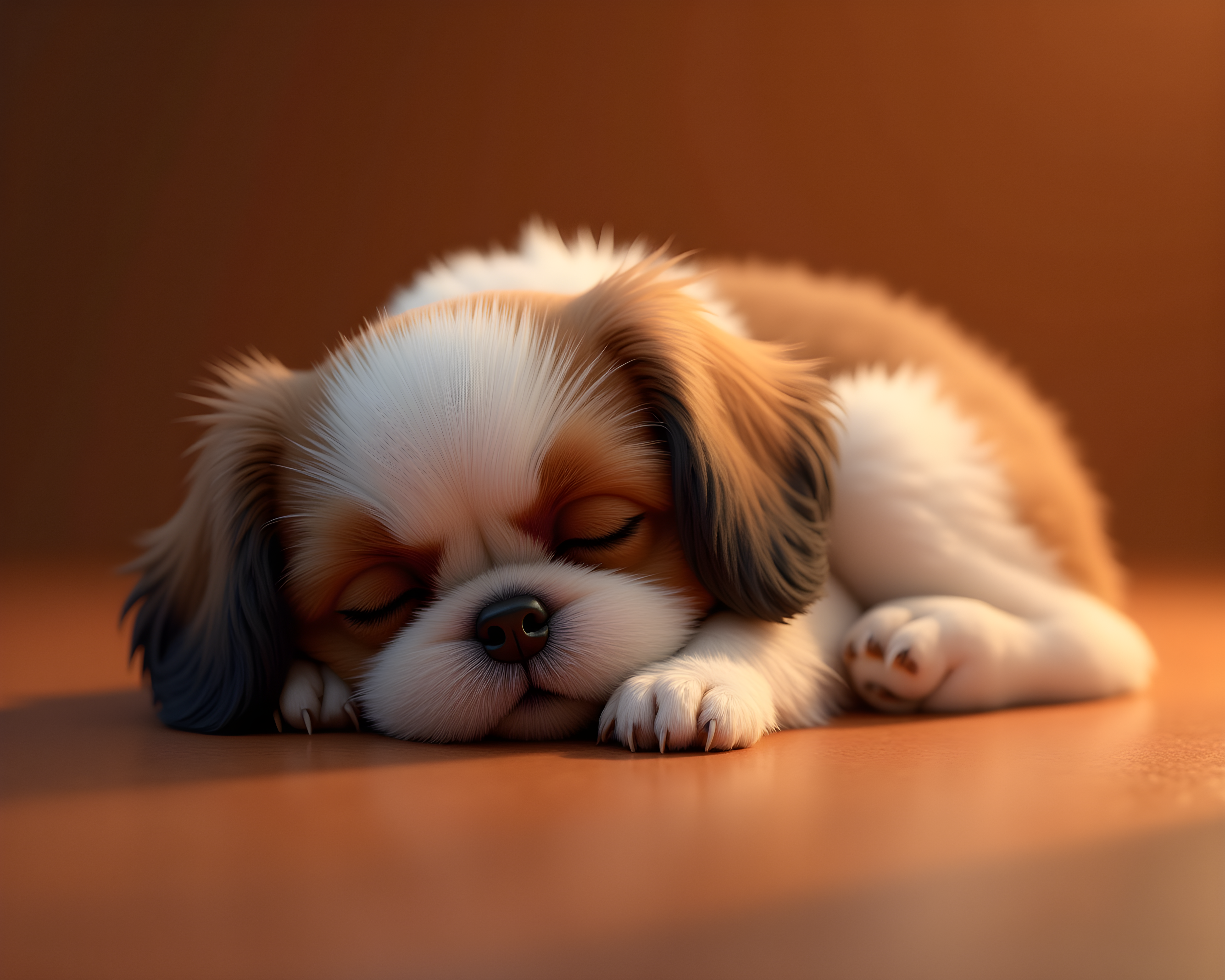 Shih Tzu — 3D Render (Sleepy)