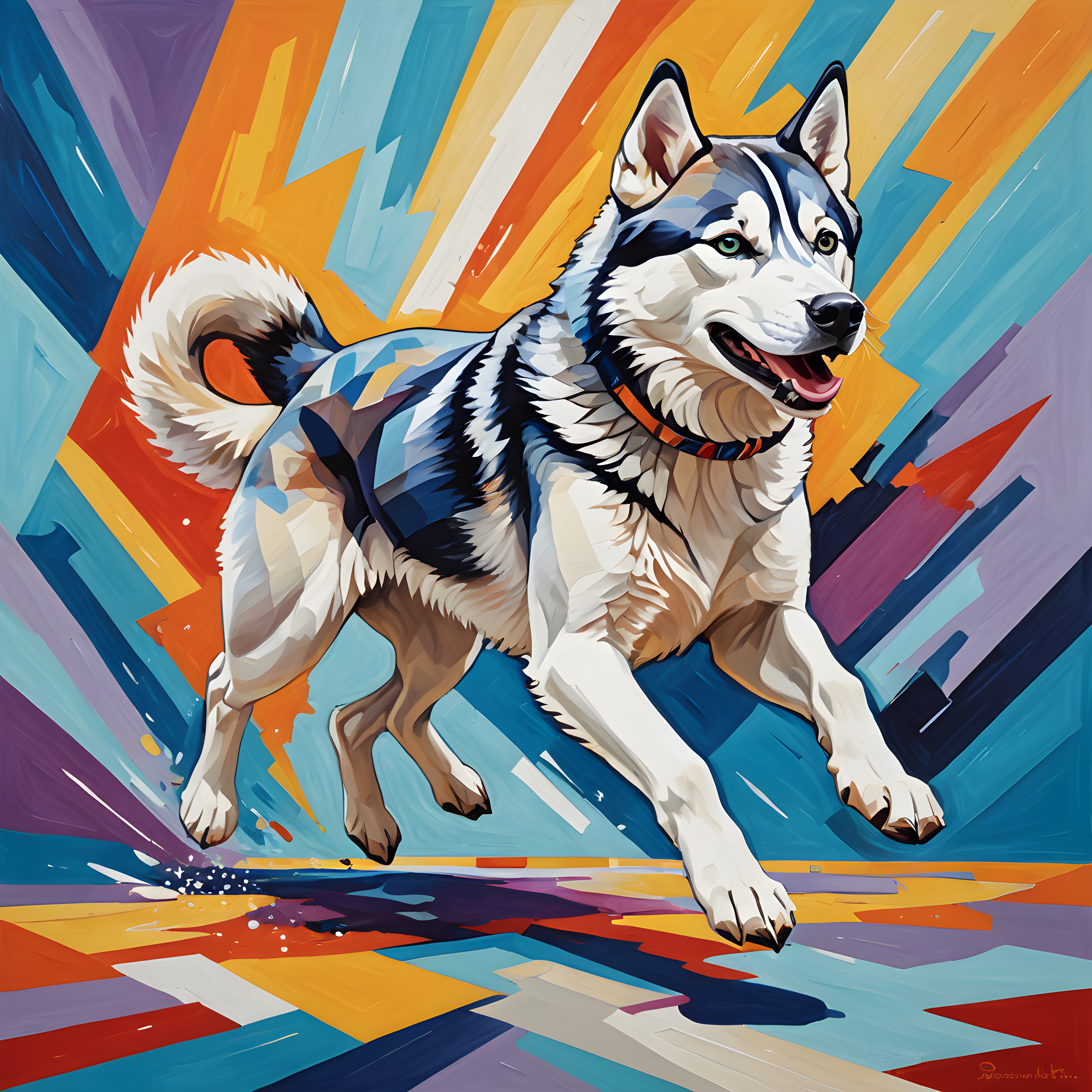 Siberian Husky — Abstract (Fantasy)
