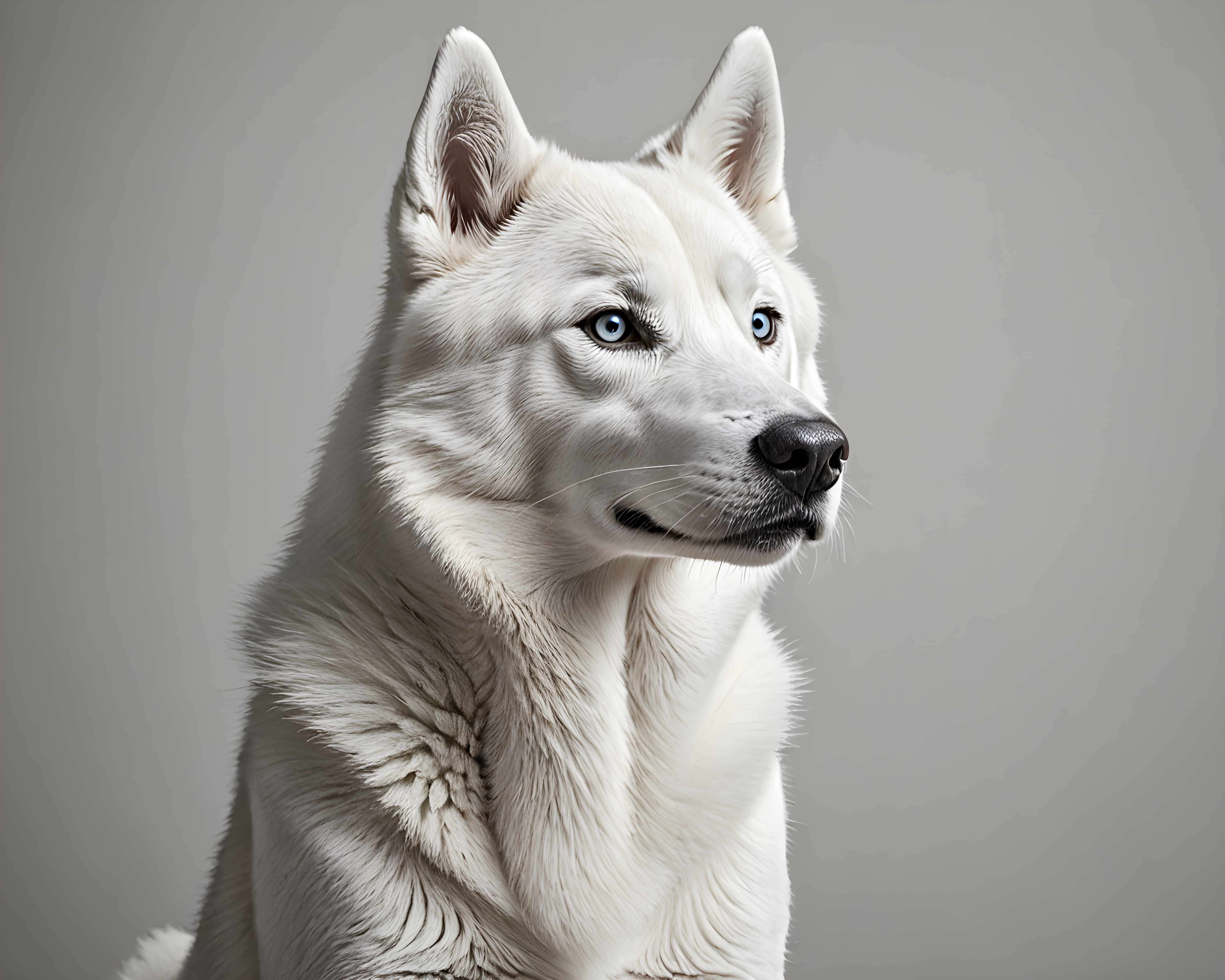 Siberian Husky — Minimalist Line Art (Playful)