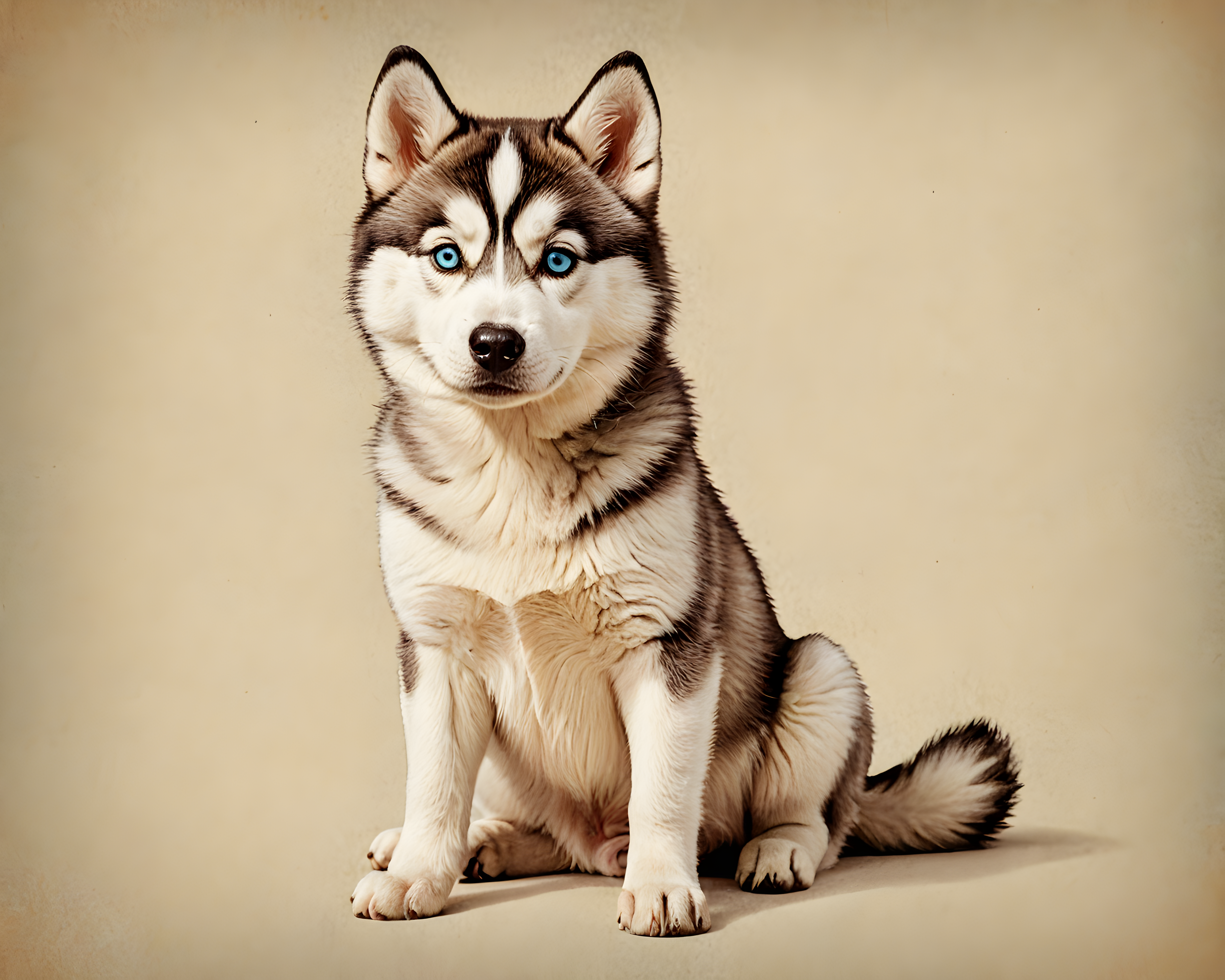 Siberian Husky — Retro (Cute)