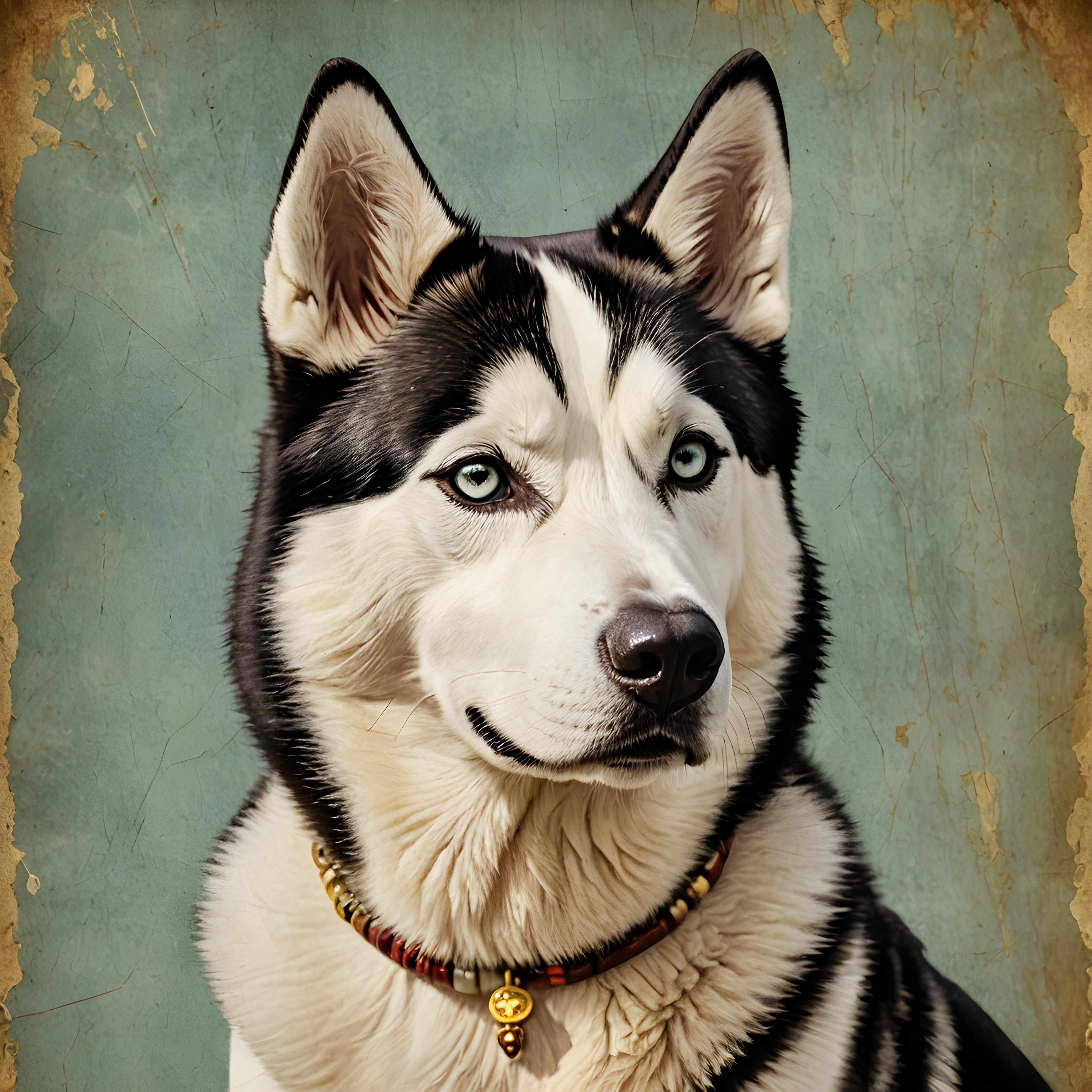 Siberian Husky — Vintage Poster (Luxury)