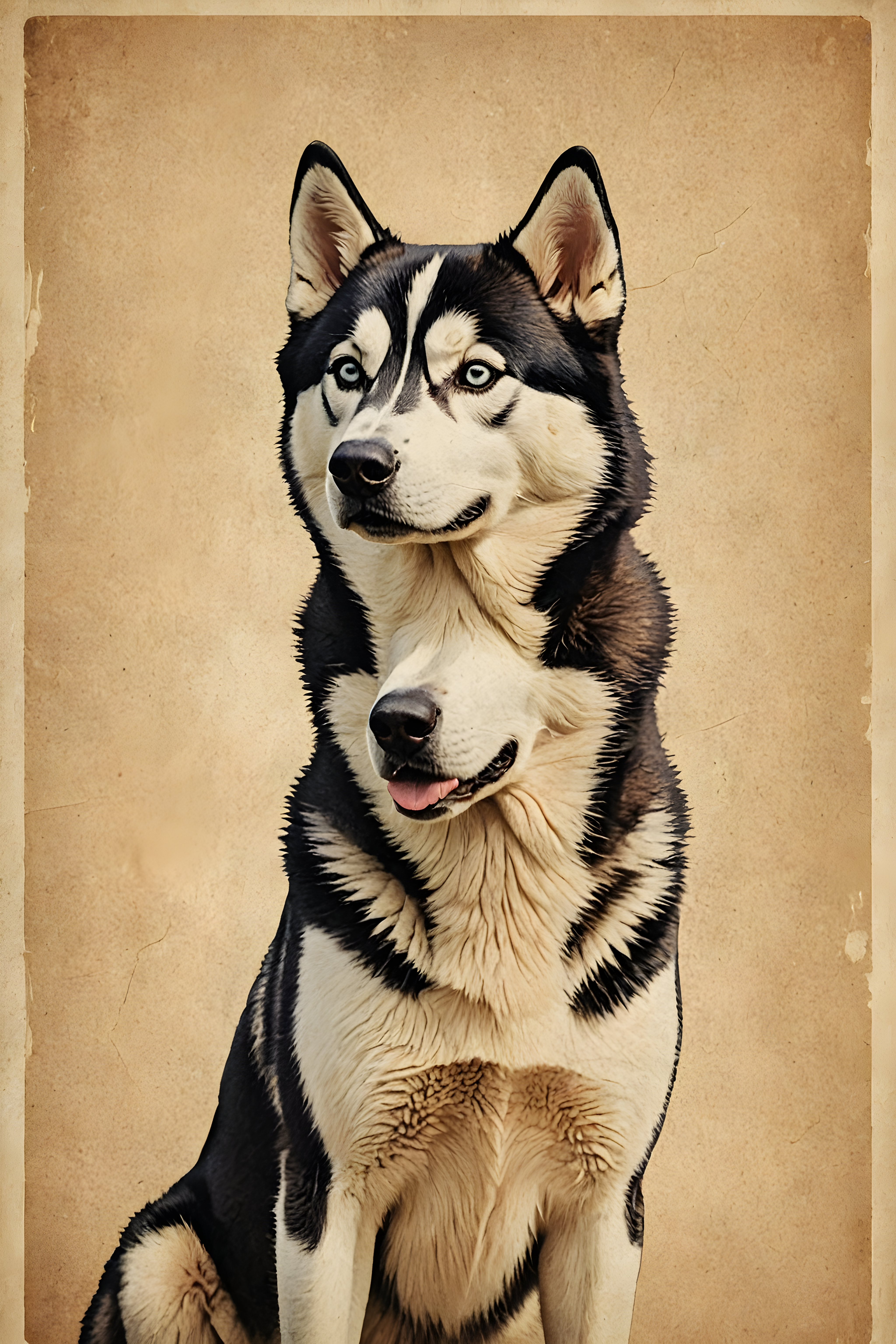 Siberian Husky — Vintage Poster (Motivational)