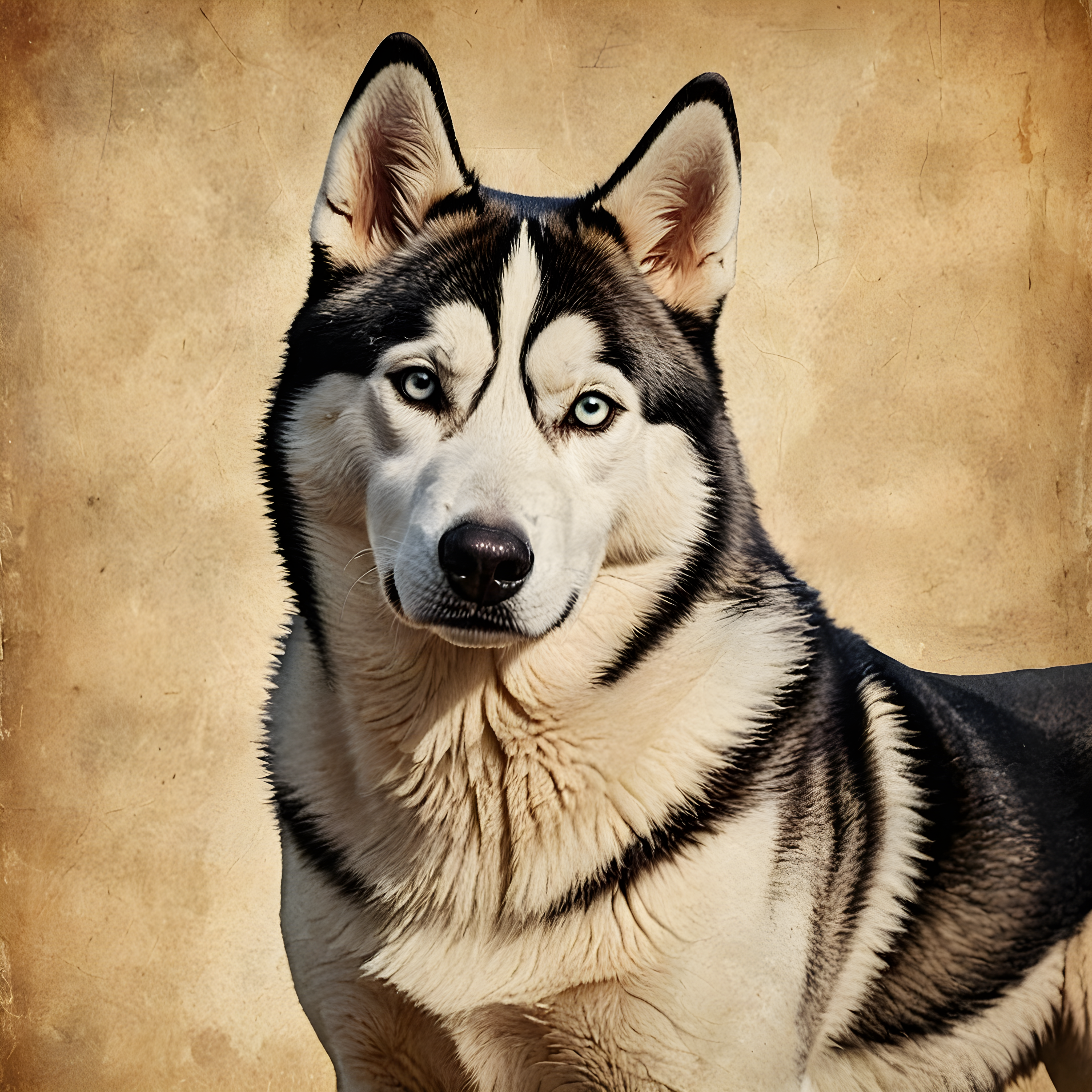 Siberian Husky — Vintage Poster (Motivational)