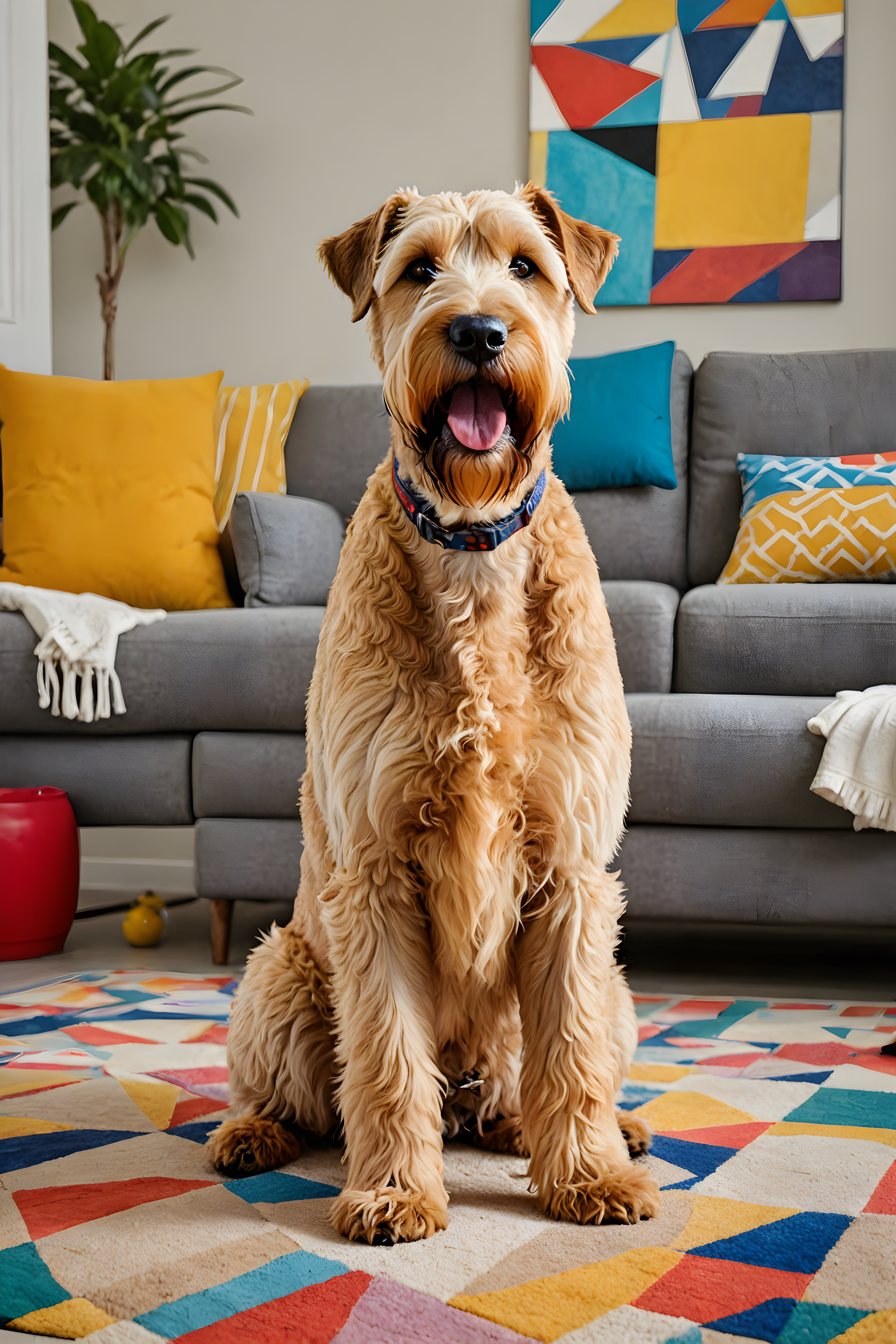 Soft Coated Wheaten Terrier — Abstract (Funny)